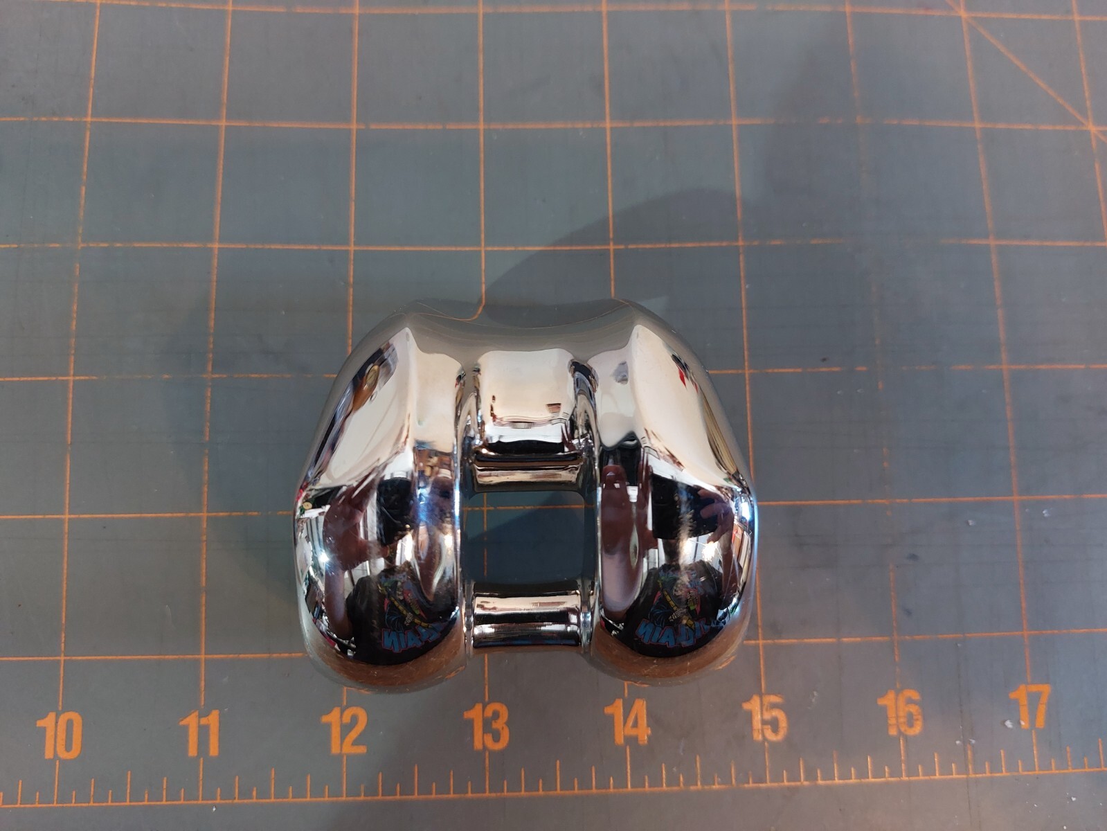 Small Salesman Sample Knee Implant Metal Paperweight Desk Ornament Oddity