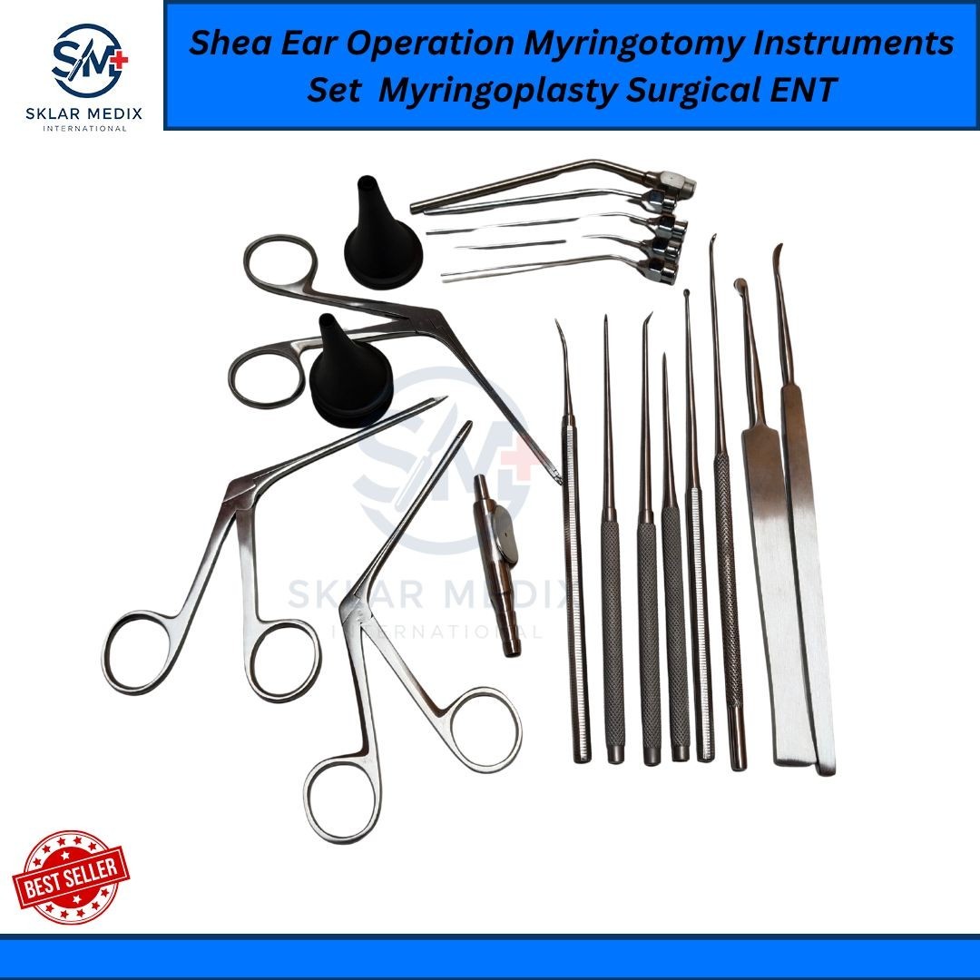 Shea Ear Operation Myringotomy Instruments Set Myringoplasty Surgical ENT