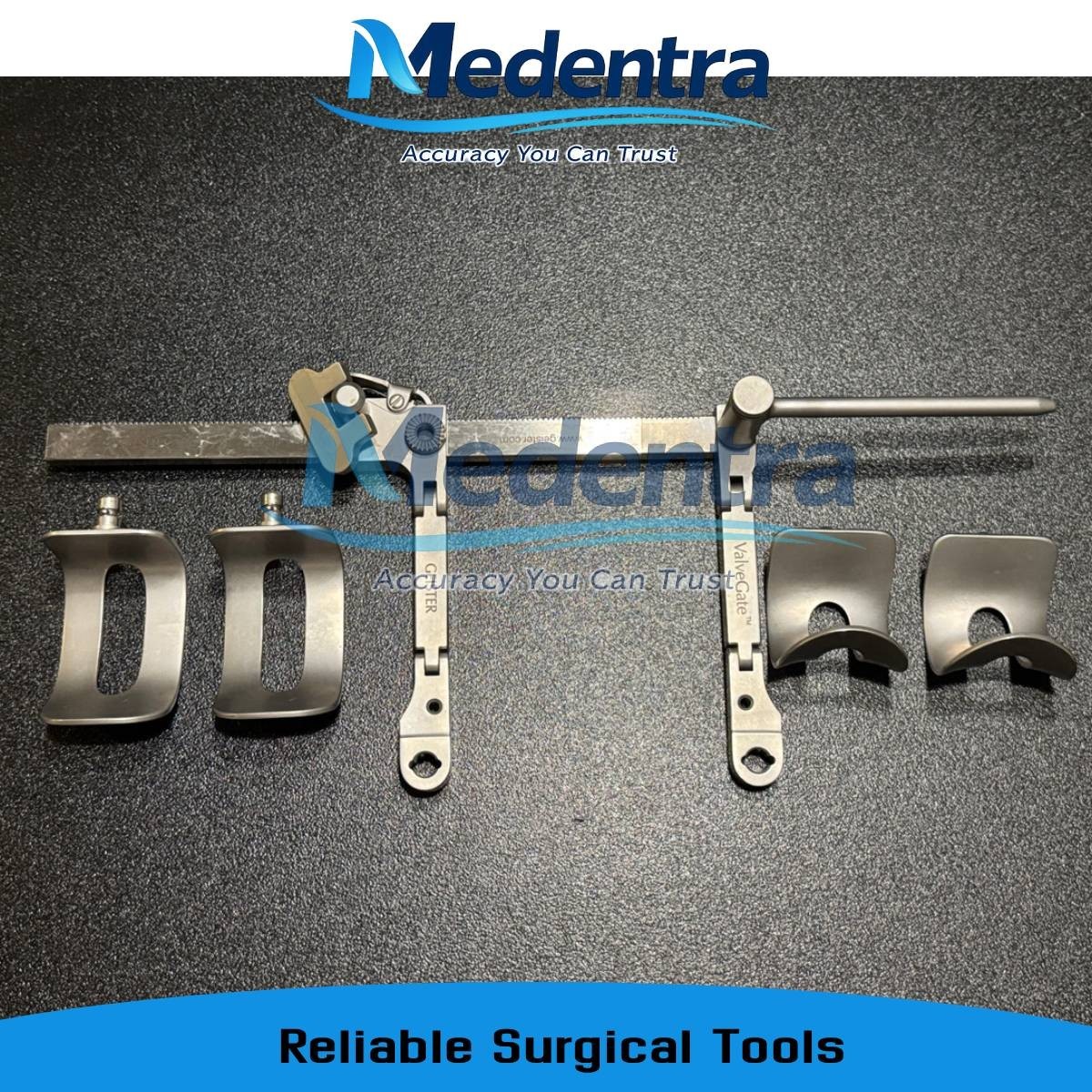 Mini Thoracotomy Retractor Set w/ Parallel Blades 36x40mm & 36x55mm Turntable