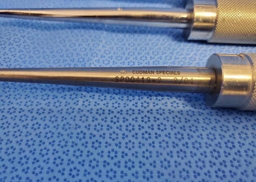 Set of 4 Codman Size 00-4 Straight 11″ Cobb Curettes Orthopedic
