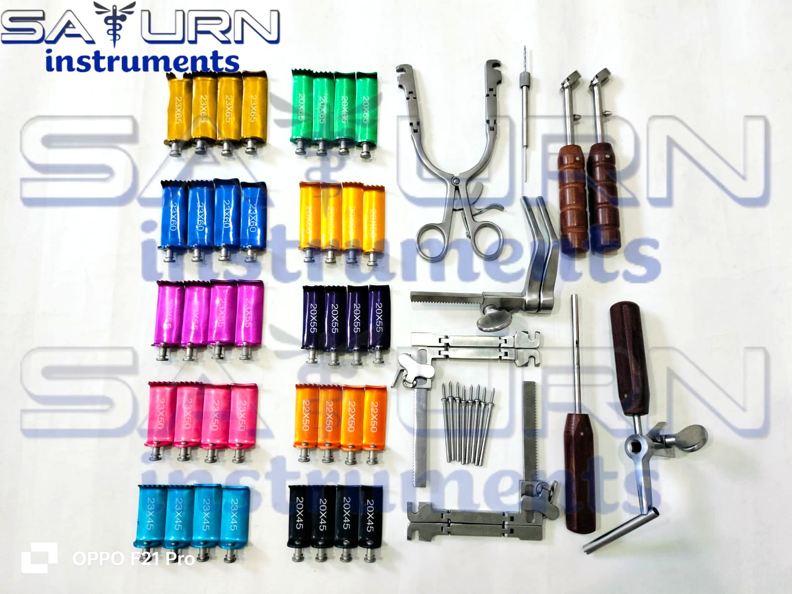 Caspar Cervical Distractor Screw Neurosurgical Orthopedic Instrument, 57 pcs