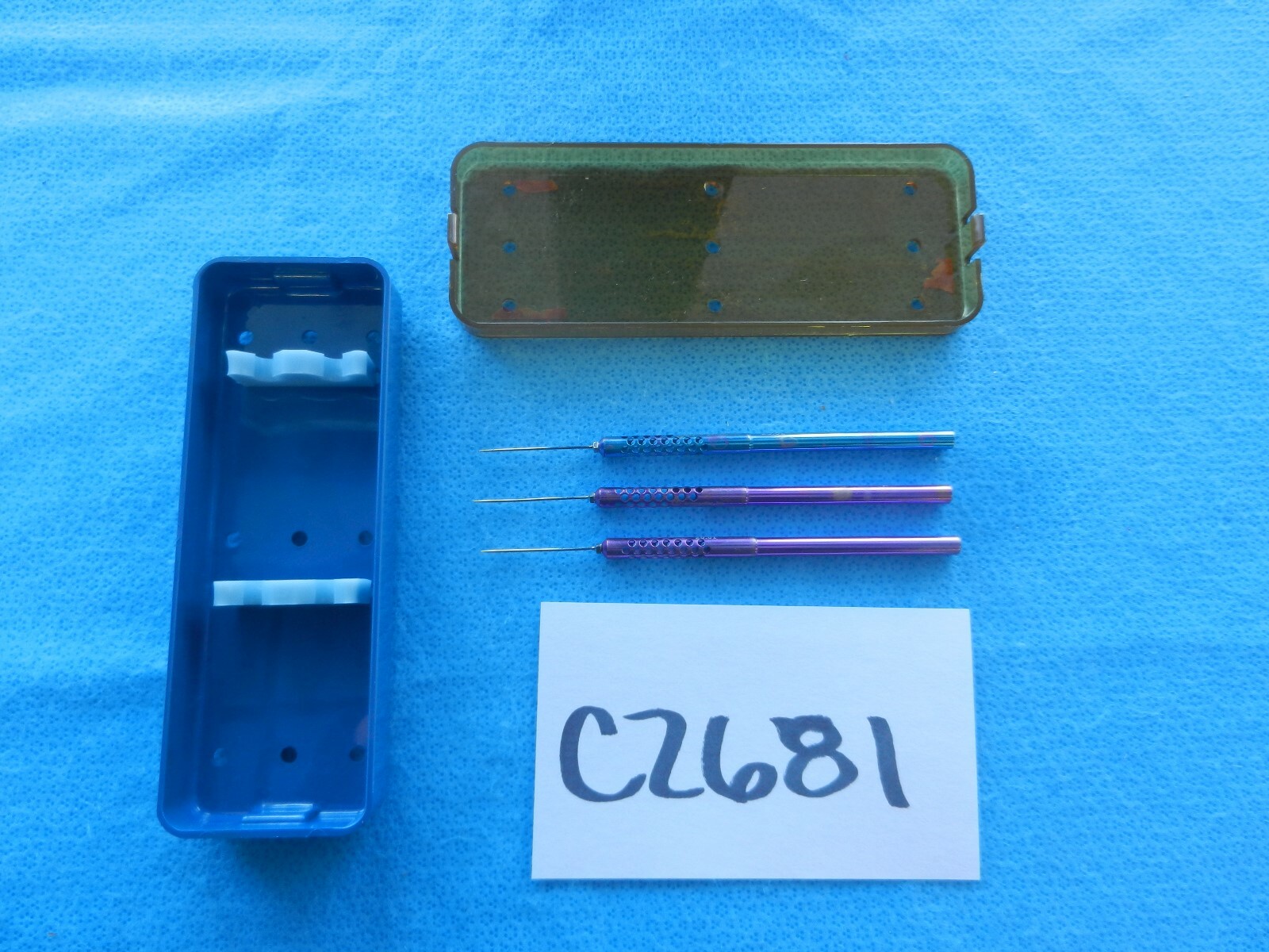 Synergetics Surgical Ophthalmic 20g. Spatulas & Elevators W/ Case