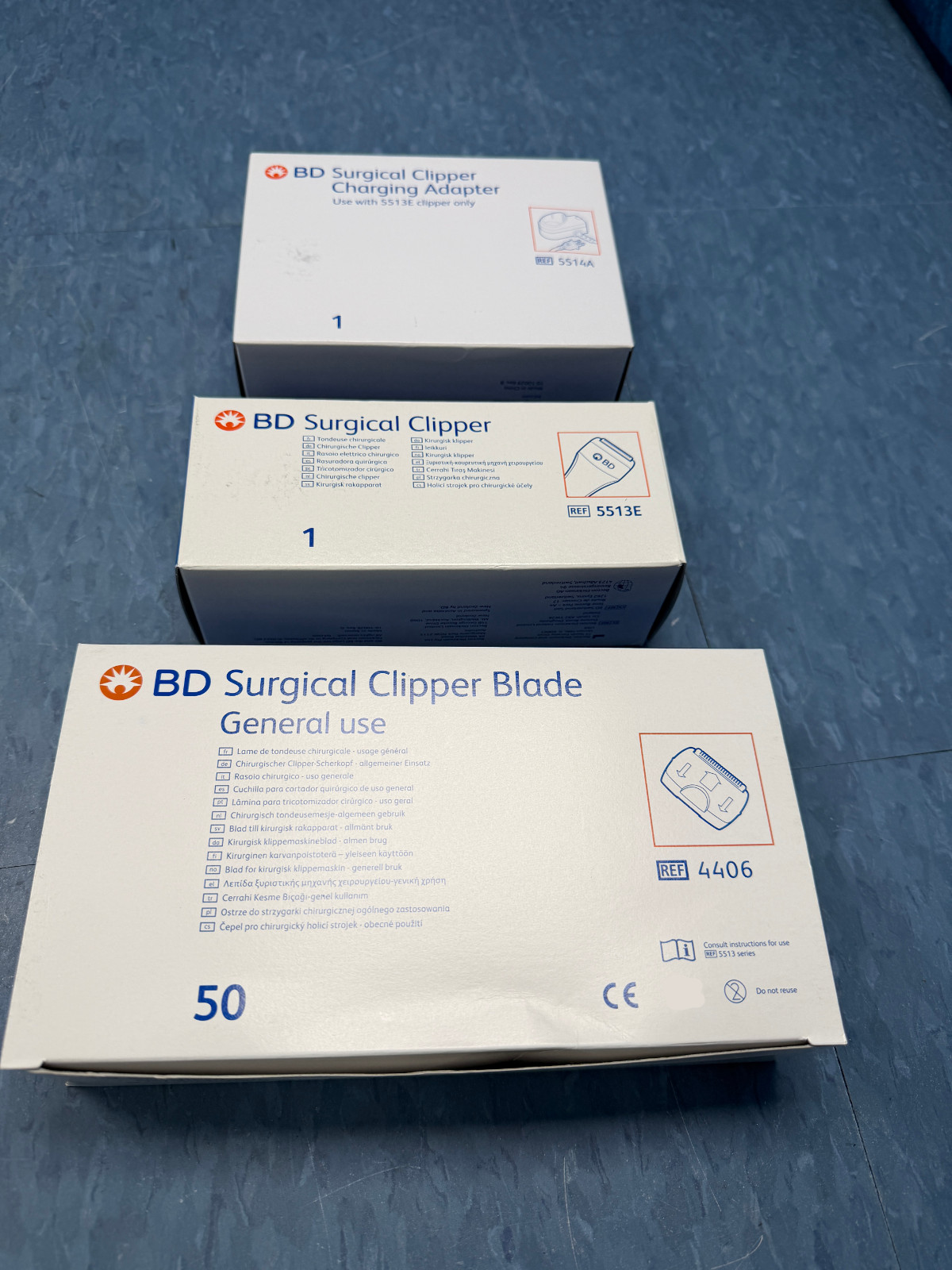 BD 5513E Surgical Clipper w/ 5514A Charger & 50x Blades Free Shipping NEW in Box
