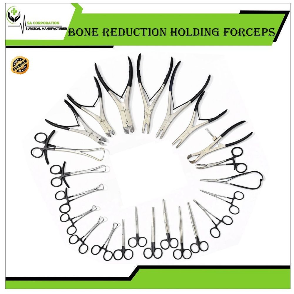 Set of 23 Pcs Orthopedic Bone Reduction Holding Forceps Clamps Surgical
