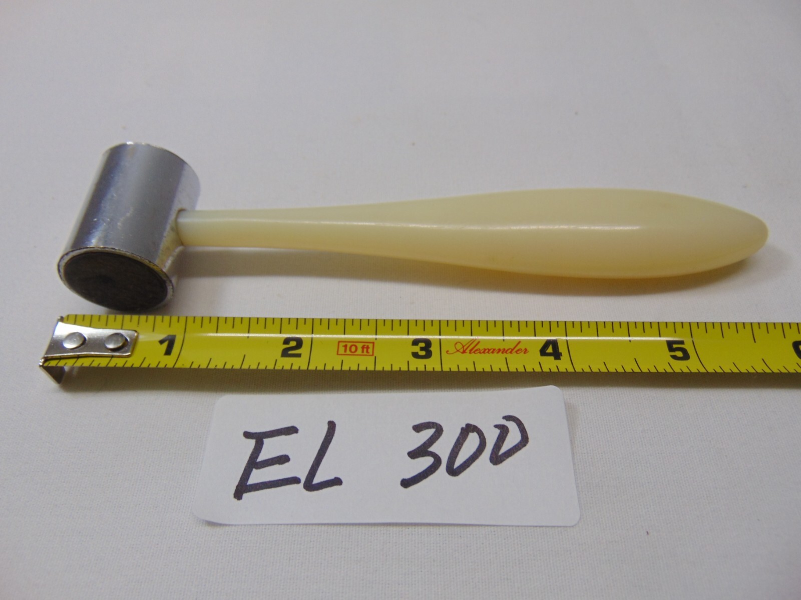 Vintage Surgical Dental Mallet Steel Oral Bone Hammer Plastic Handle 6″ Long