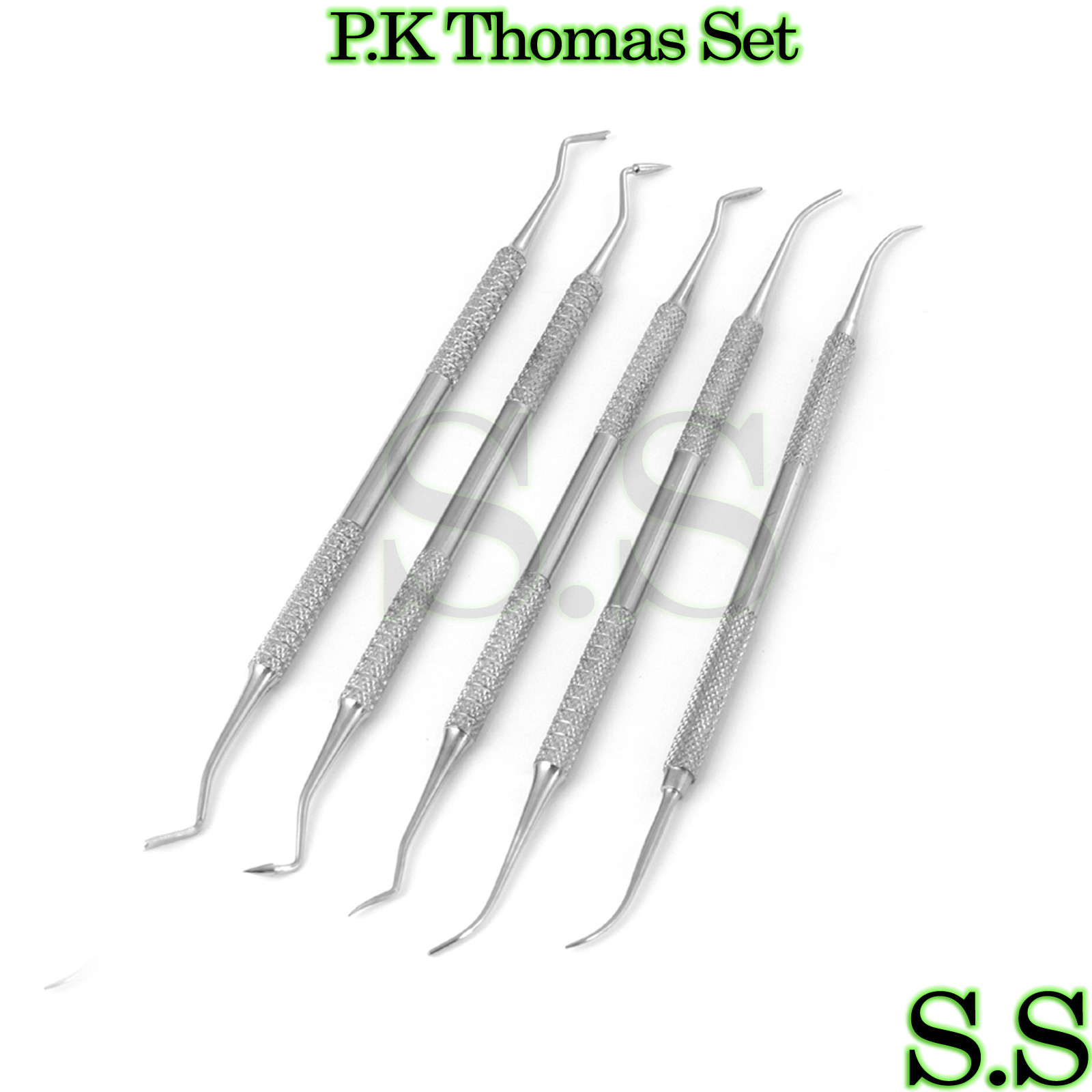P.K. Thomas #1,2,3,4,5 Set Wax Dental Surgical Instruments