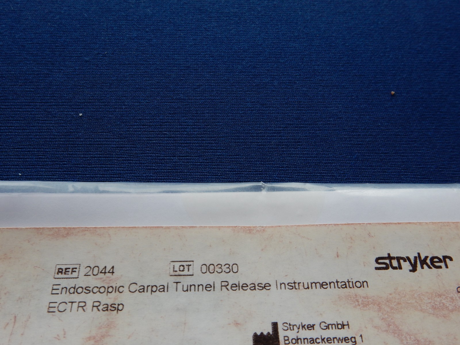 Stryker 2044 Endoscopic Carpal Tunnel Release Instrumentation ECTR Rasp