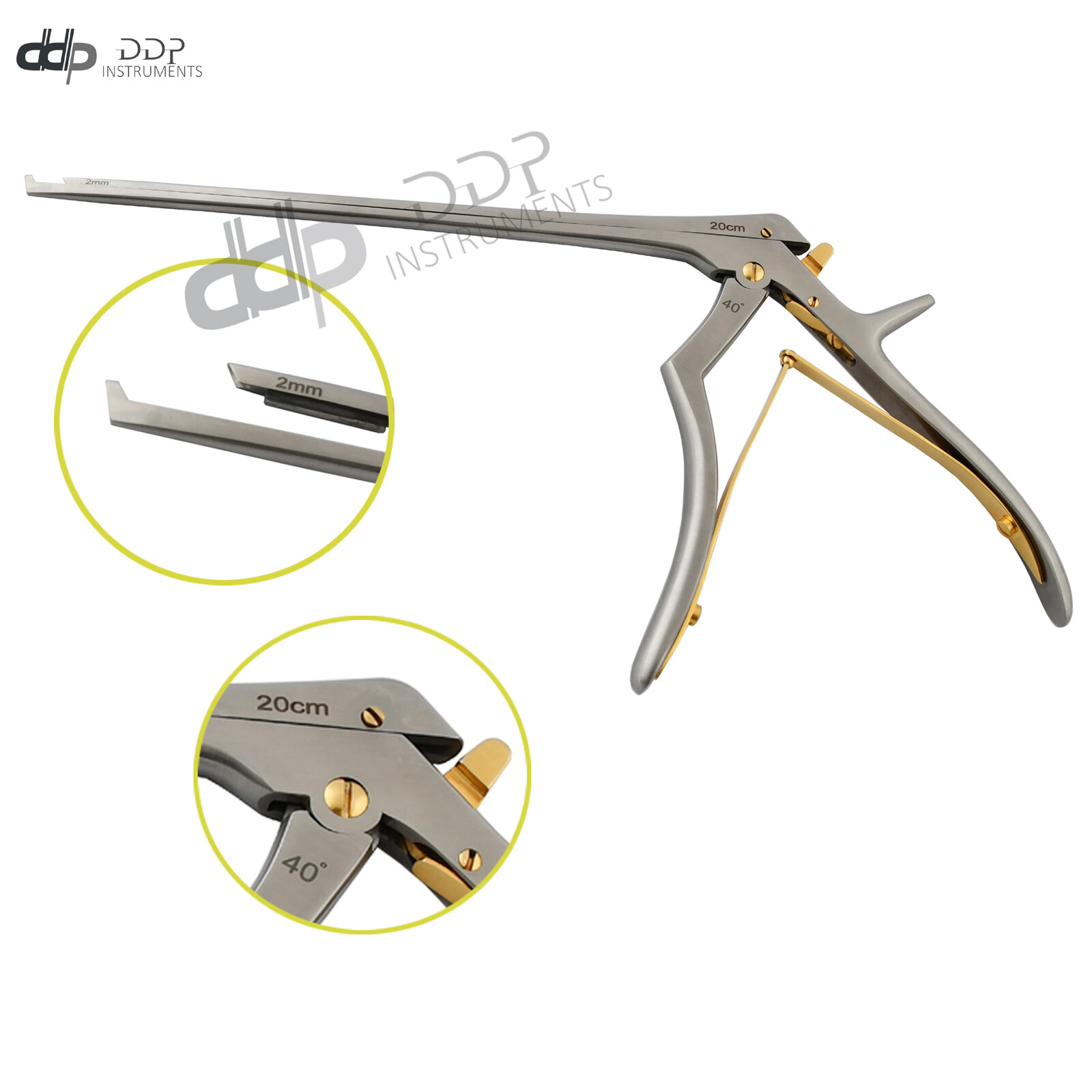 Kerrison Cervical Rongeurs 20 cm Shaft 2mm Upward 40 Degree Orthopedic OP-044