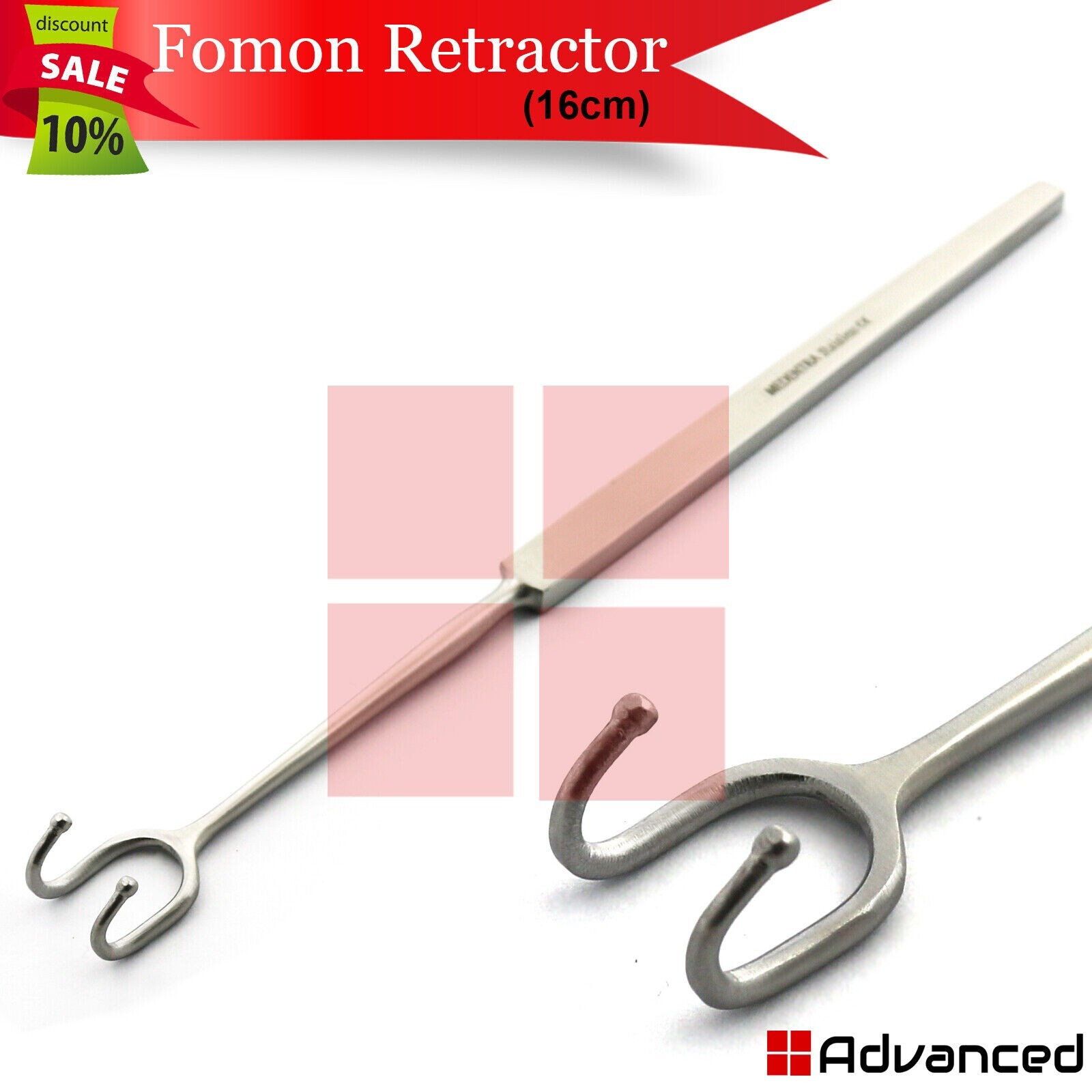 Plastic Surgery Facelift & Forehead Lift Instruments Set Retractor Hook Forceps
