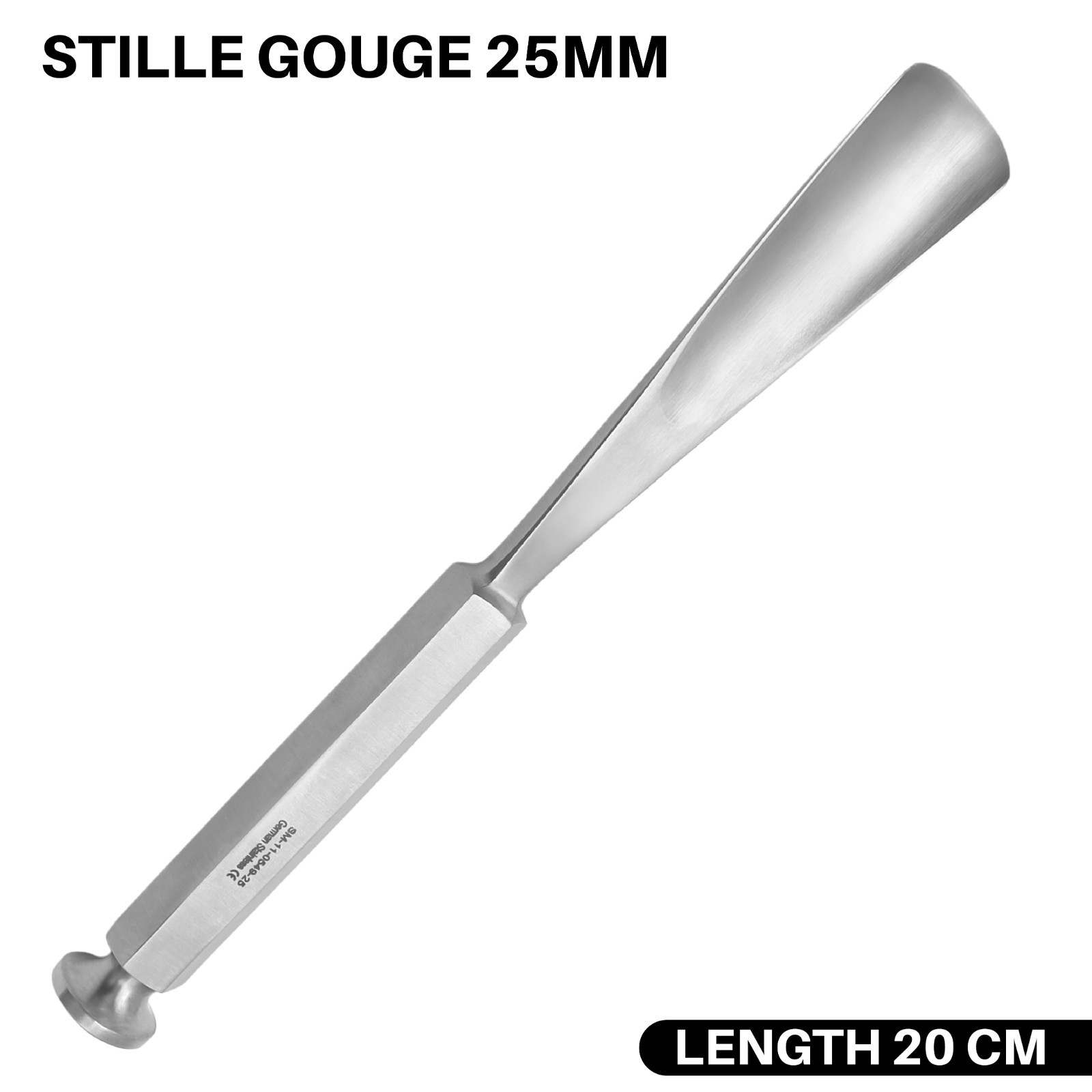 Stille Gouge 25mm Blade 20 cm Stainless Steel Orthopedic Instrument German Grade