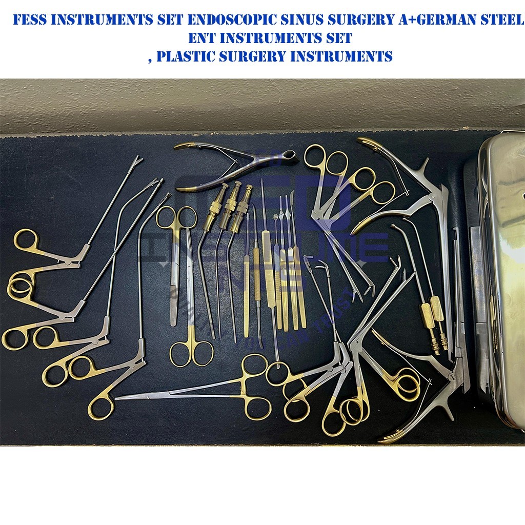 Fess Instruments Set Endoscopic Sinus Surgery A+German Steel ENT Instruments Set