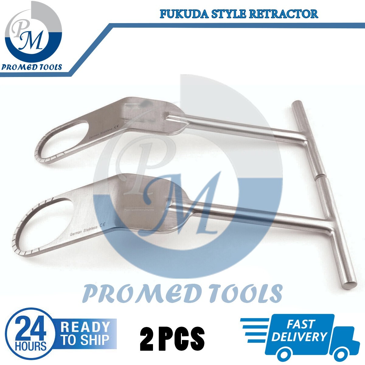 2 Fukuda Style Shoulder Retractor Large & Small Orthopedic Instruments