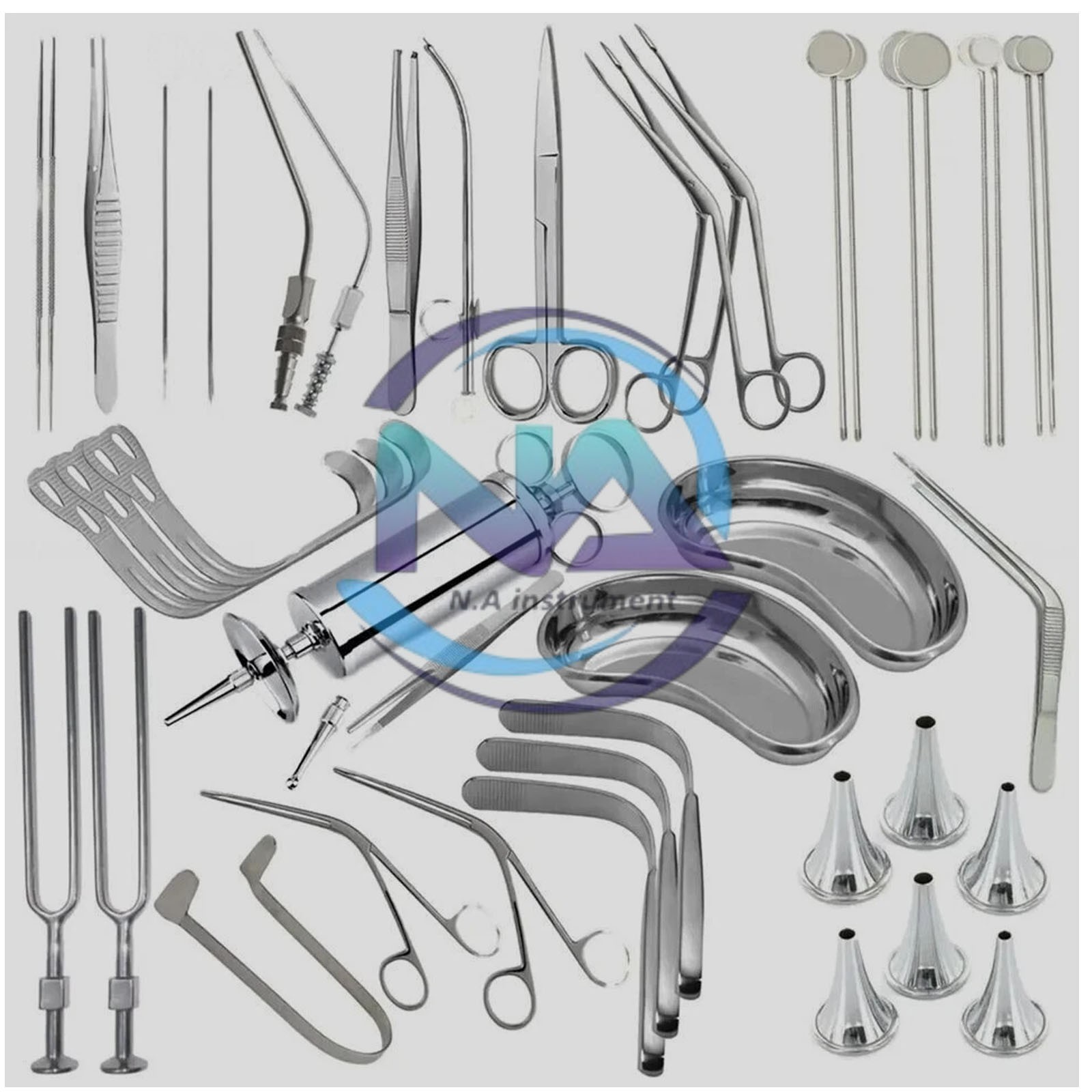 Set of 39Pcs Ent Examination for inspection of the face ears nose throat neck