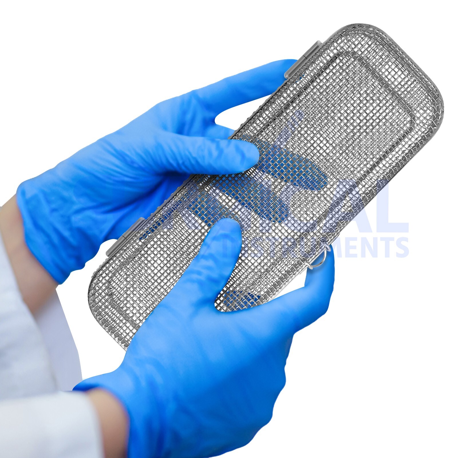 Sterilization perforated Mesh Box Tray 9.25″ x 3″ Stainless Steel German Grade