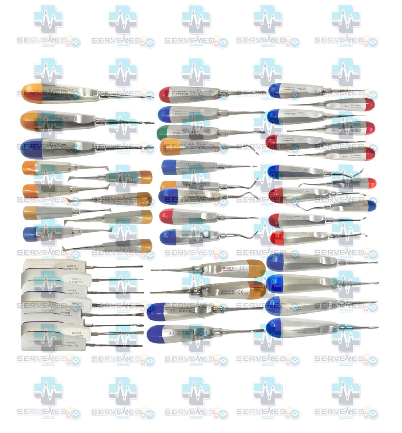 Dental Elevators Tooth Extraction Luxating Root Tip Cryer Implant Dental German