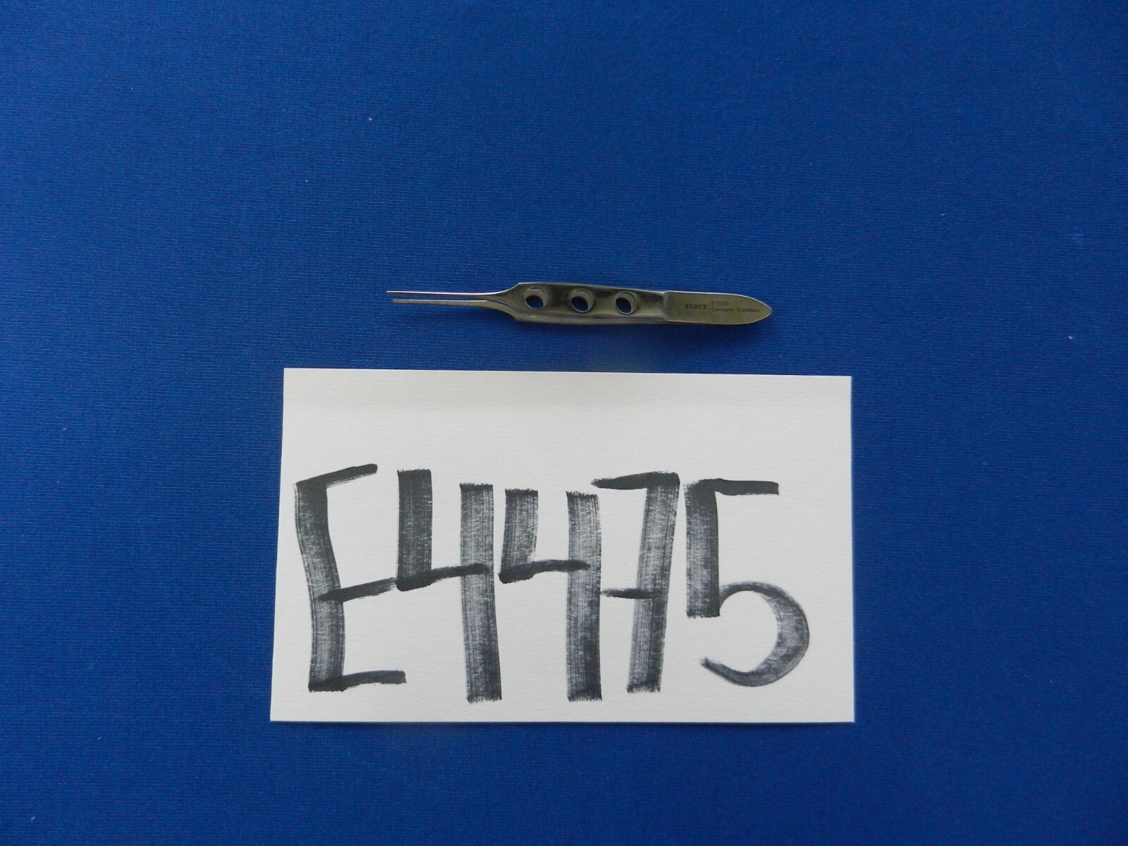E4475 Storz E1500 Bishop Harmon Straight 1×2 Toothed Forceps 86mm Length