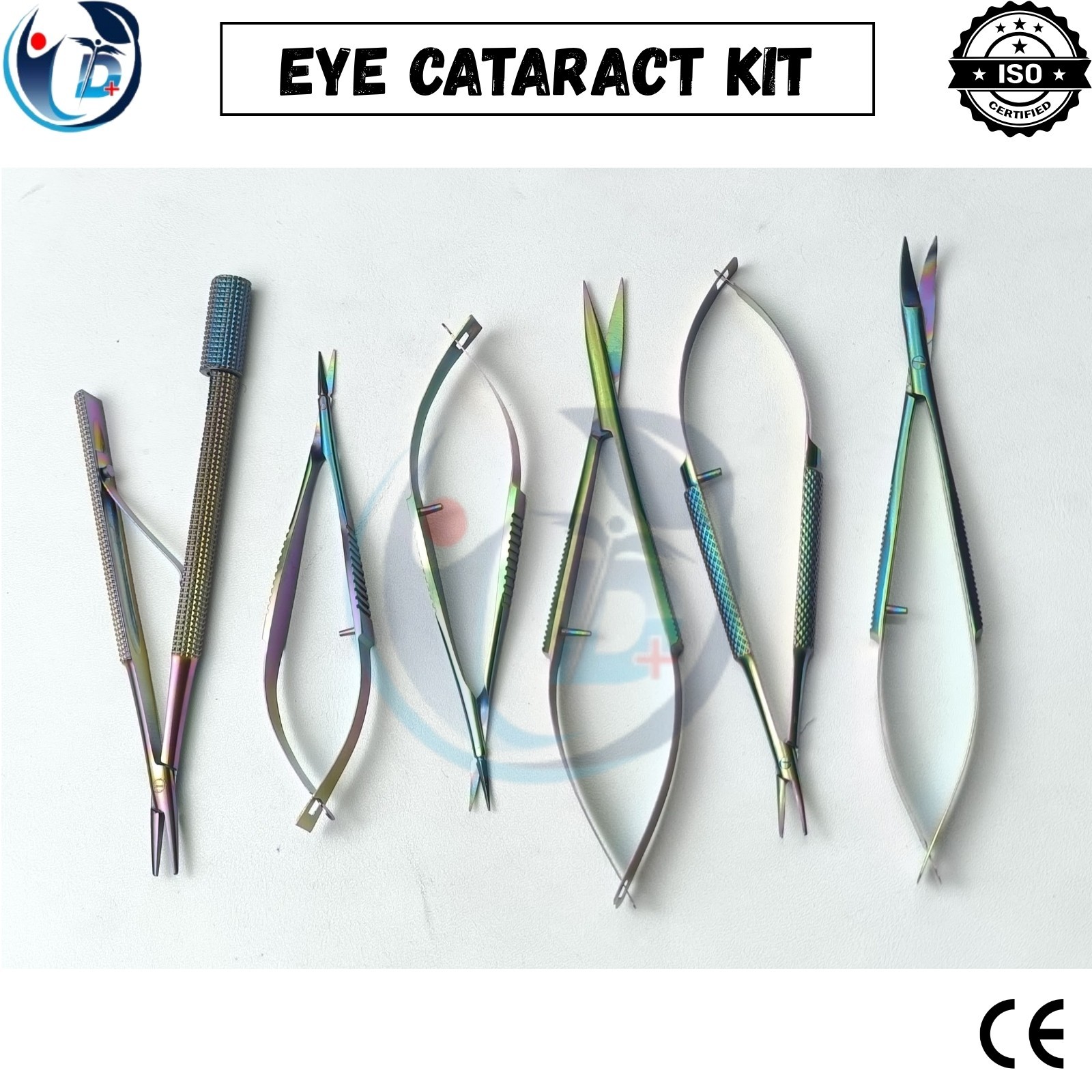 Eye Micro Cataract Surgery Multi-color Ophthalmic Surgical Instruments 21pcs box