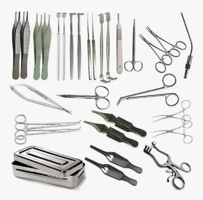 AV Fistula Surgery Set 30pcs Stainless Steel Vascular Surgical Instruments Kit