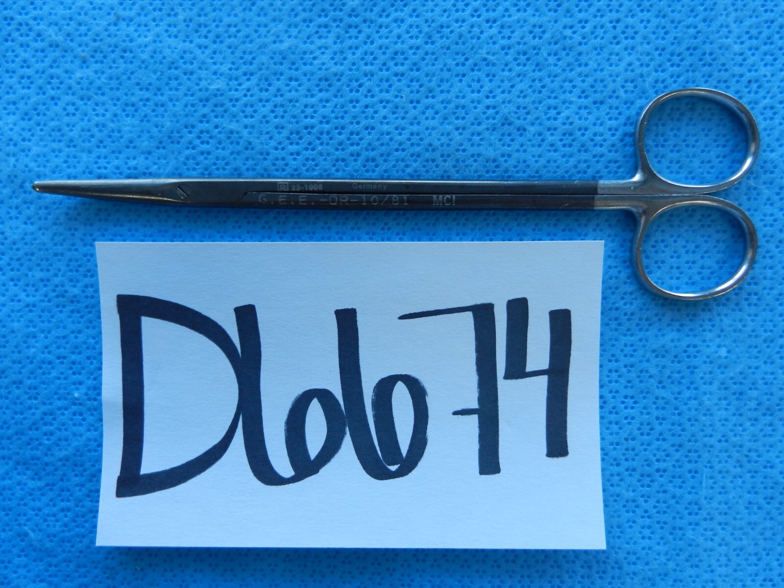 D6674 Richards Metzenbaum Curved Blunt Anodized Surgical Scissors 18cm 23-1006