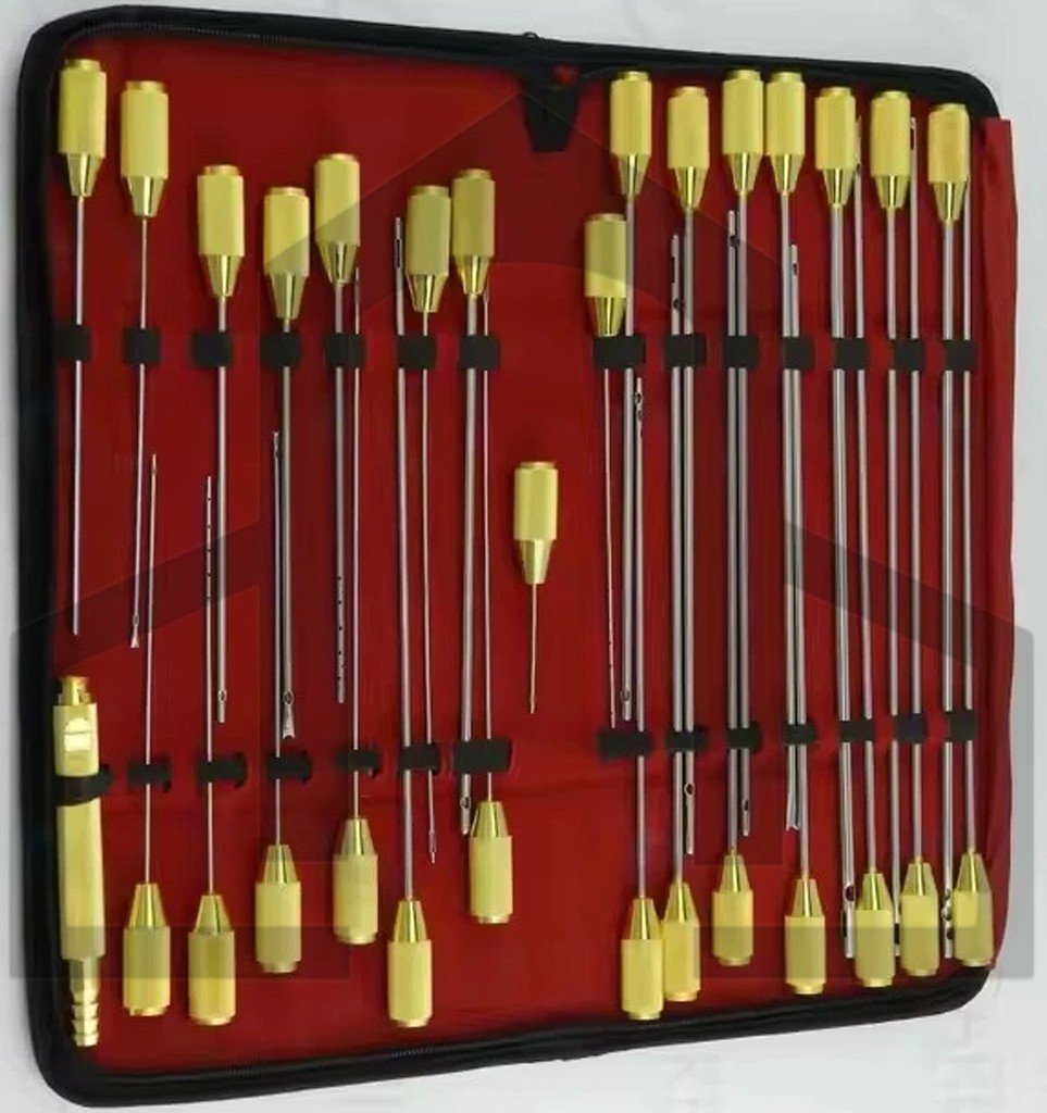 Liposuction Cannulas Set Plastic Surgery Instruments 30 Pcs
