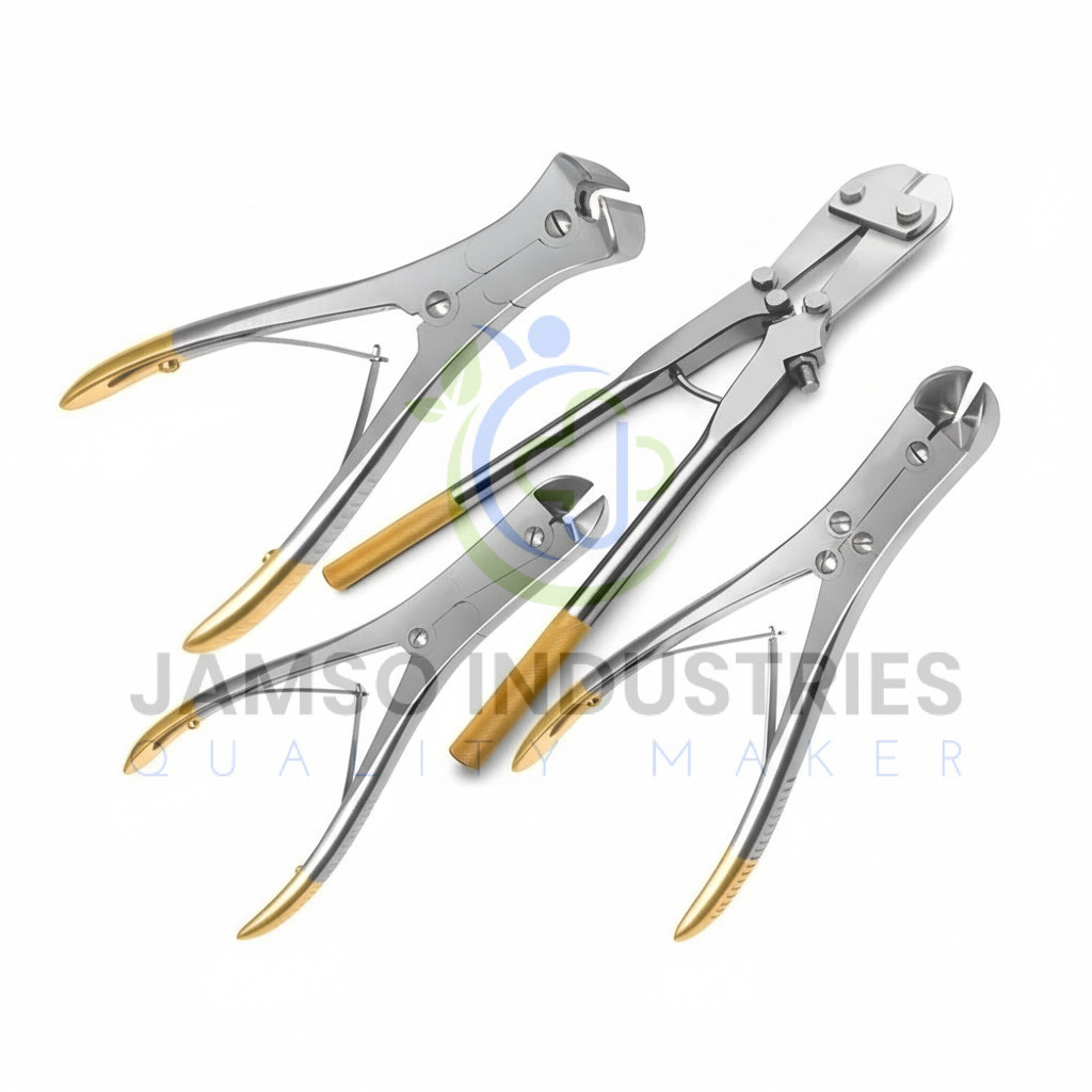 T/C CNS Pin Wire & Kirschner Wire Cutter Set of 4 PCs Orthopedic Instruments