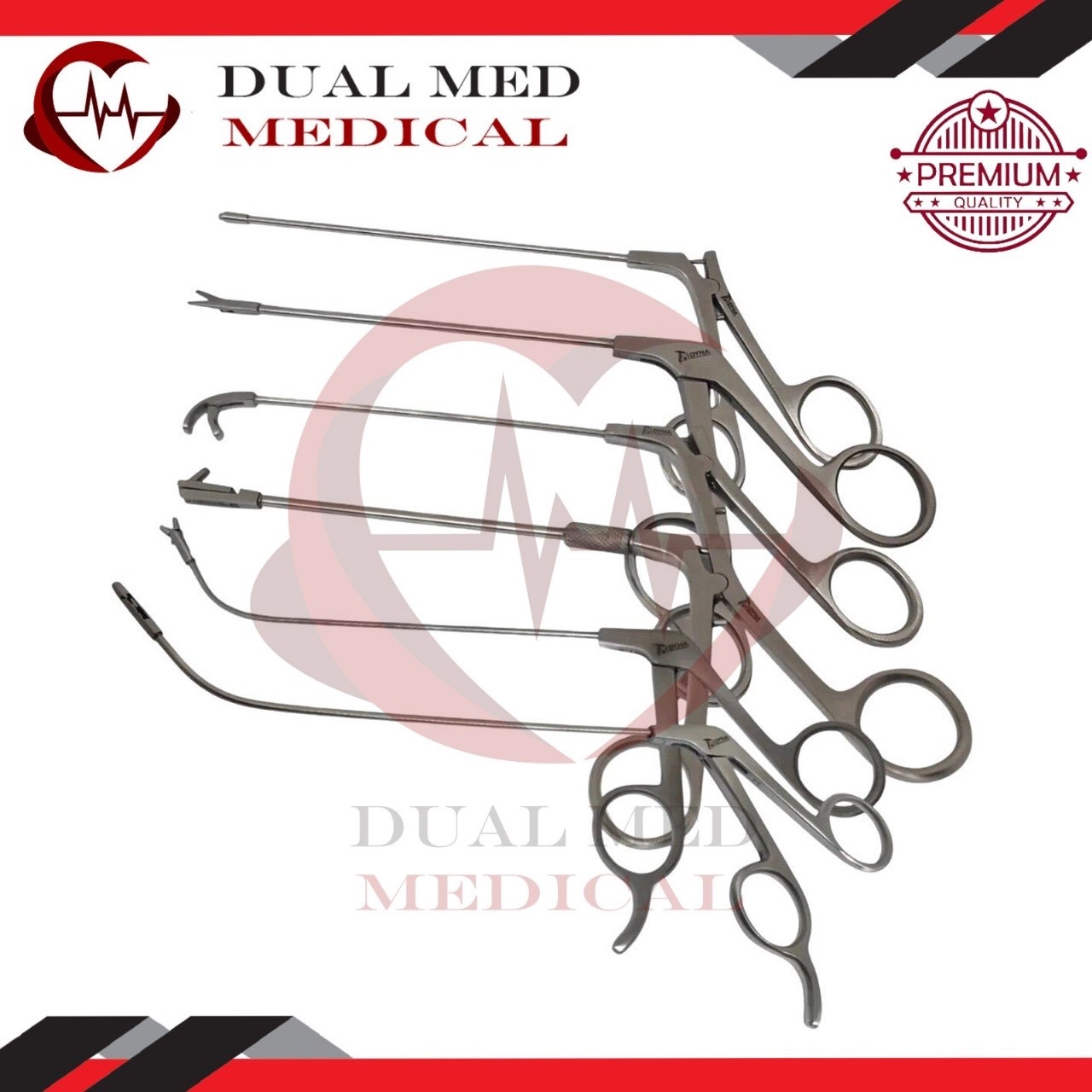 Fess Instruments Set, Endoscopic Sinus Surgery 6 Pcs ENT Instrument Set