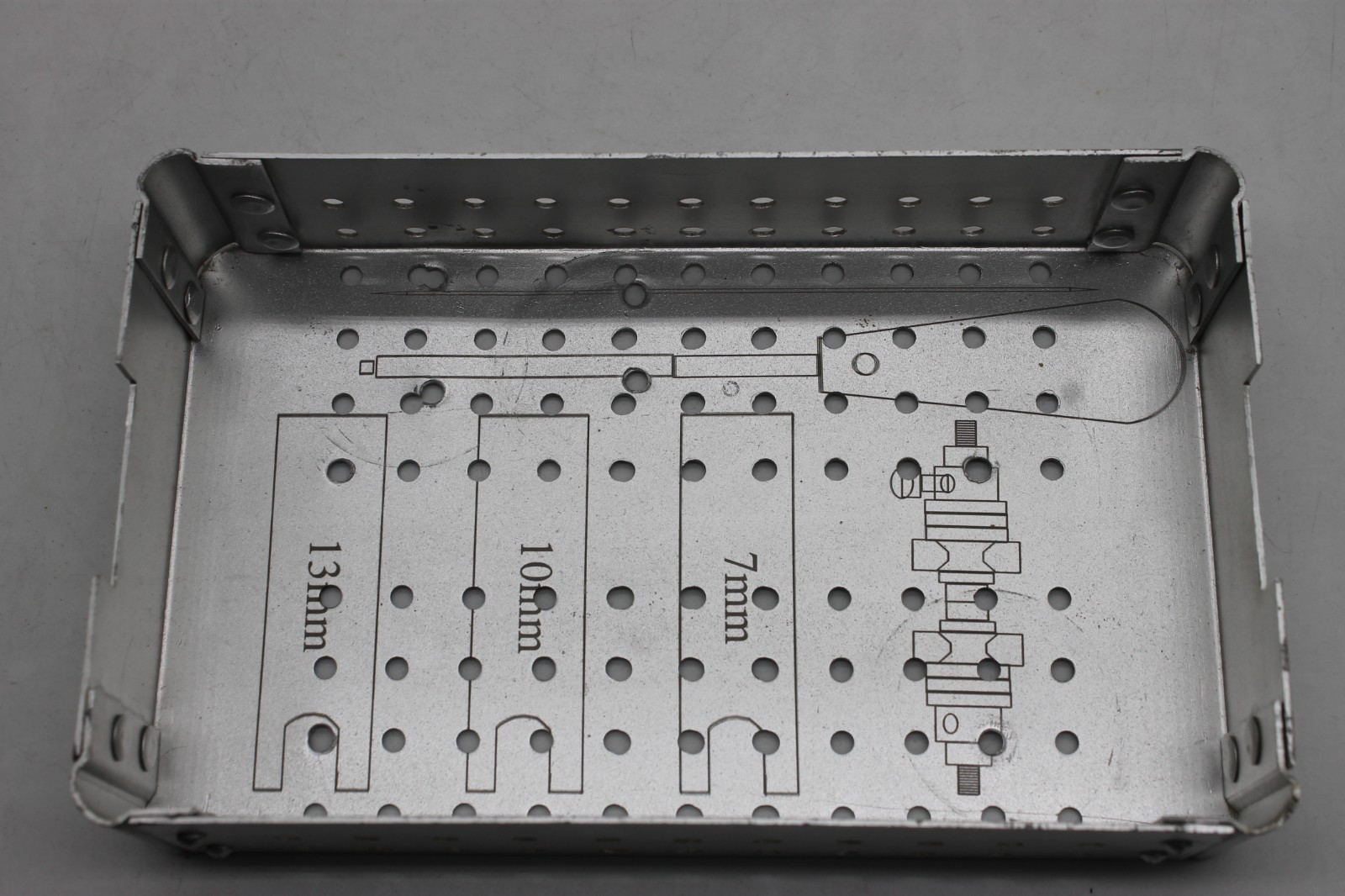 Orthopedic Mini Empty Instrument Box (SS/AL) – Stainless Steel Storage Case