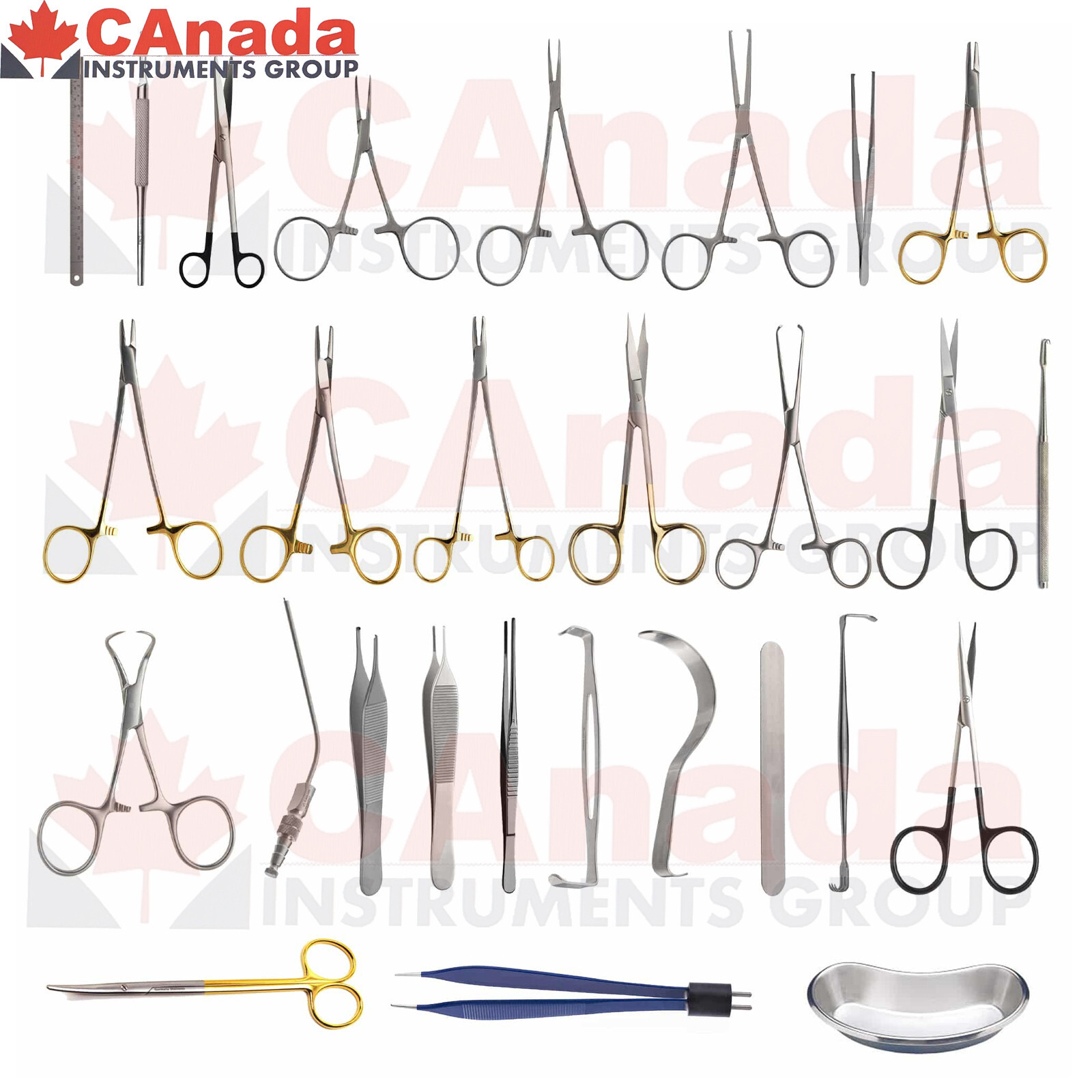 Tebbetts Breast Surgery Instruments Set of 48 Pcs Breast Augmentation Set