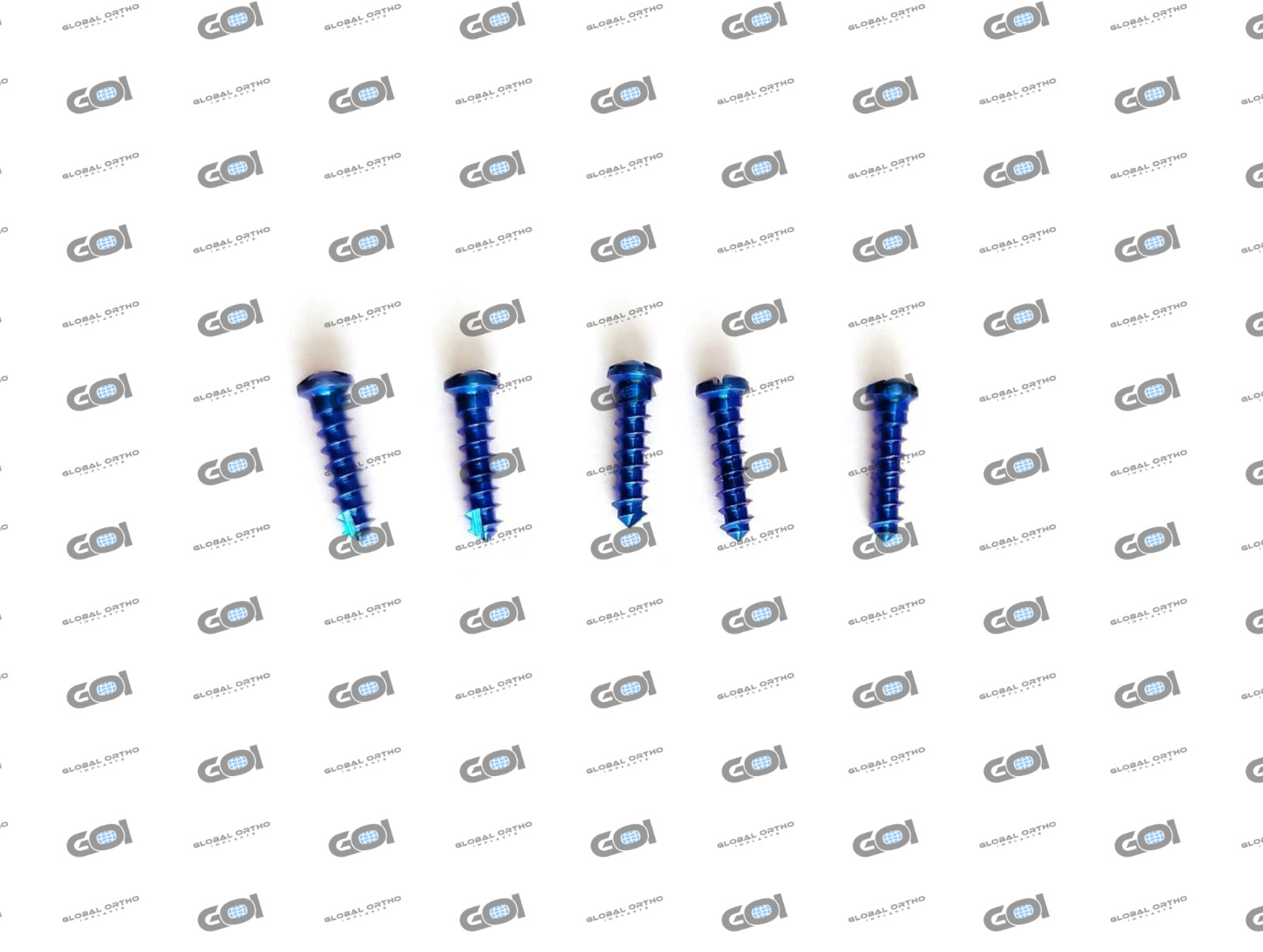 CMF Maxillofacial Cross Drive Mini Screws Assorted 100 Pcs Titanium Grade V