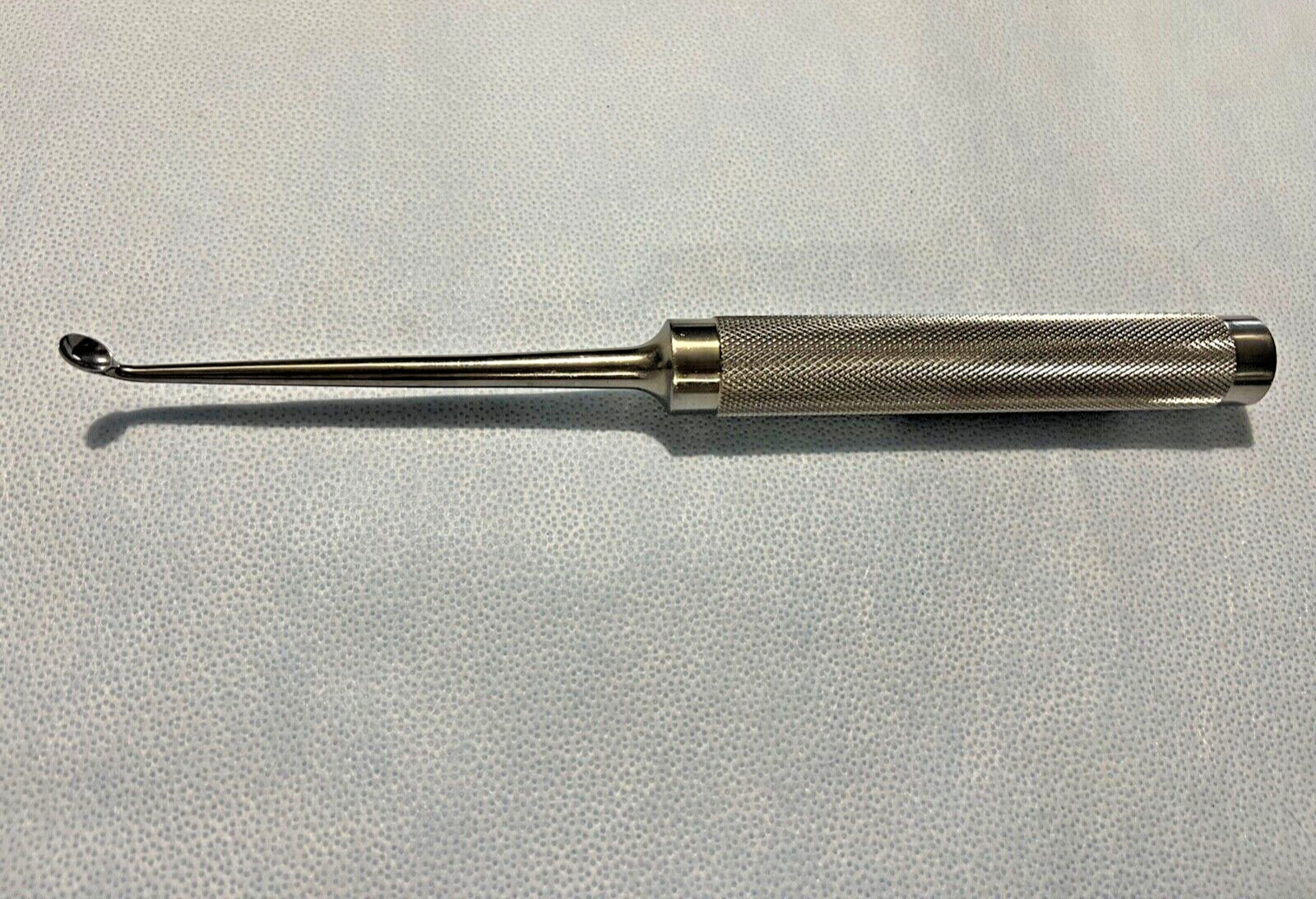 Jarit 240-193 Cobb 45° Angled Bone Curette, Size 6 Oval Cup, 11″ Length