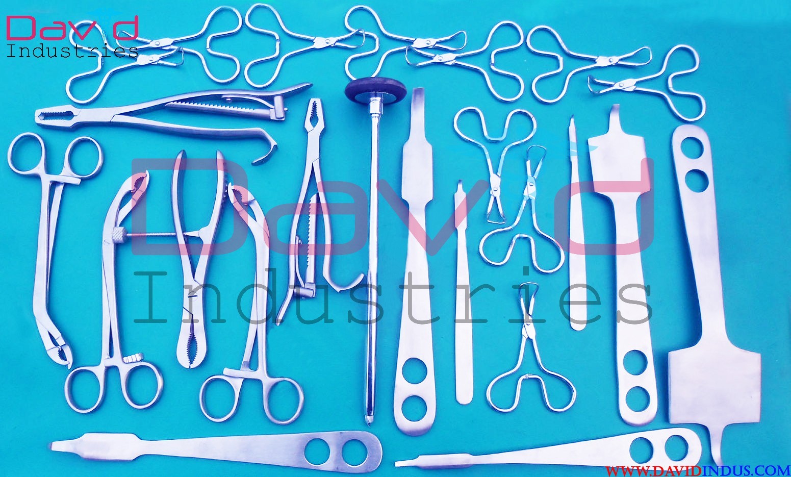24 PCS SET ORTHOPEDIC BONE REDUCTION FORCEPS & VERBRUGGE HOHMANN RETRACTOR