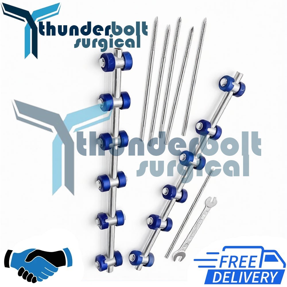 External Fixator 5mm A.O Set of 9 Pcs Orthopedic Instruments