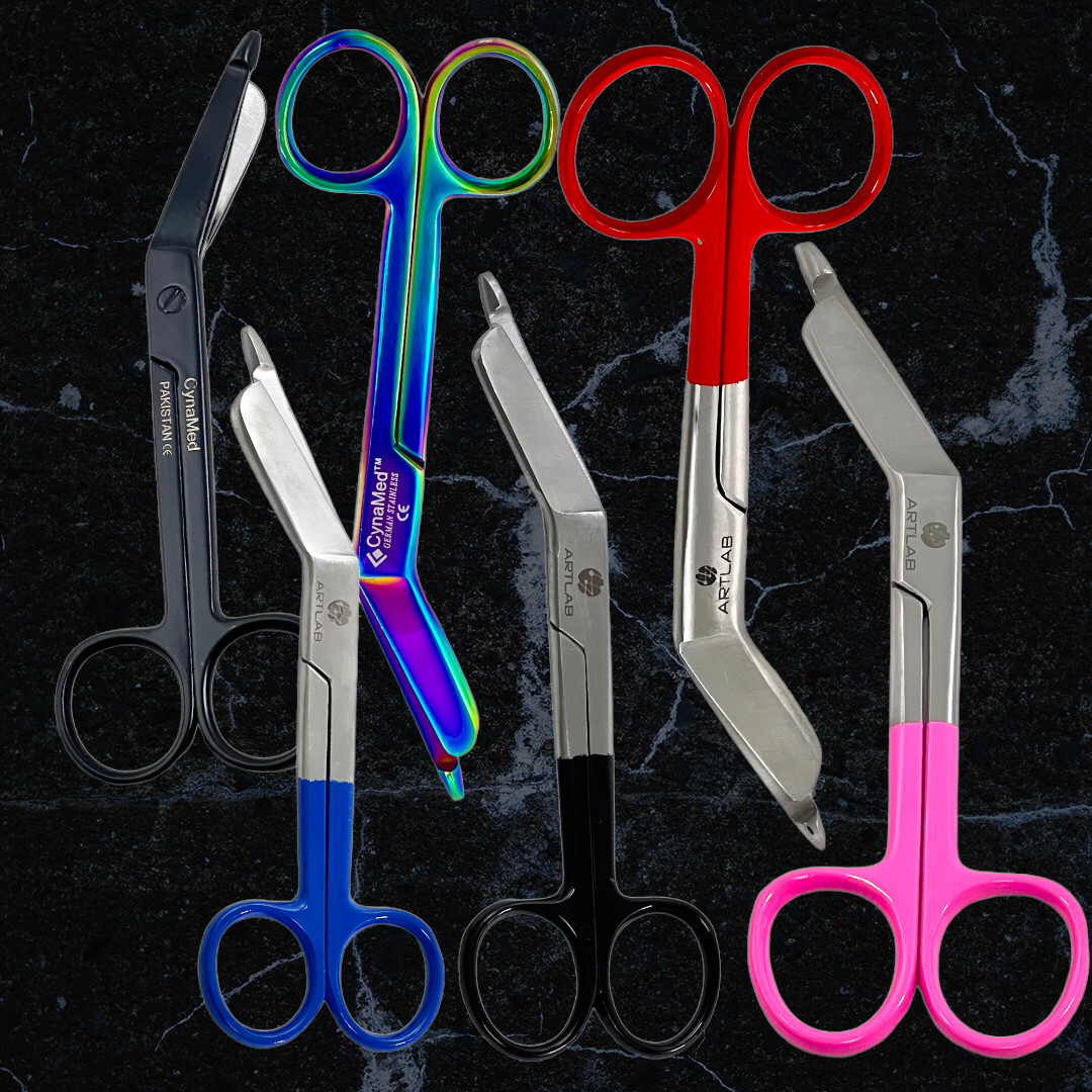 ArTLaB-Nurse Lister Bandage Scissors 5.5″ – Set of 6 Each – Multicolor,Stainless