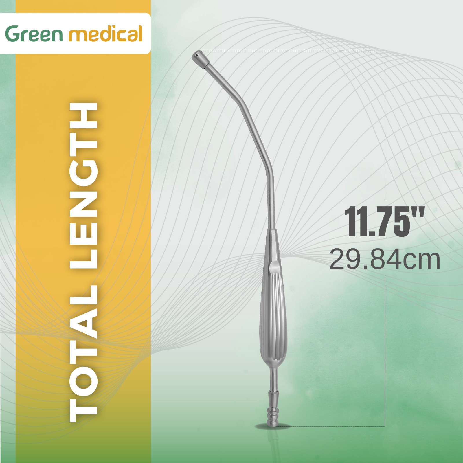 Yankauer Suction Tube 11.75″ Stainless Steel Surgical Instruments