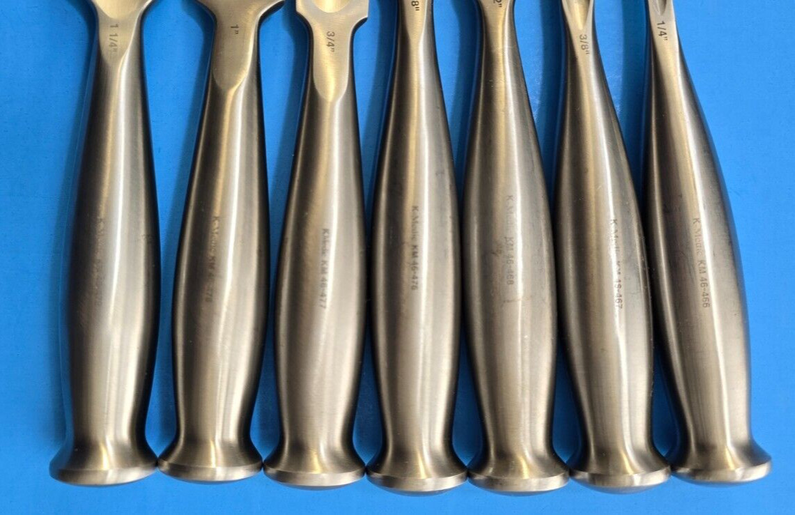 K-Medic Surgical Orthopedic Smith-Peterson Gouges Straight Set of 7