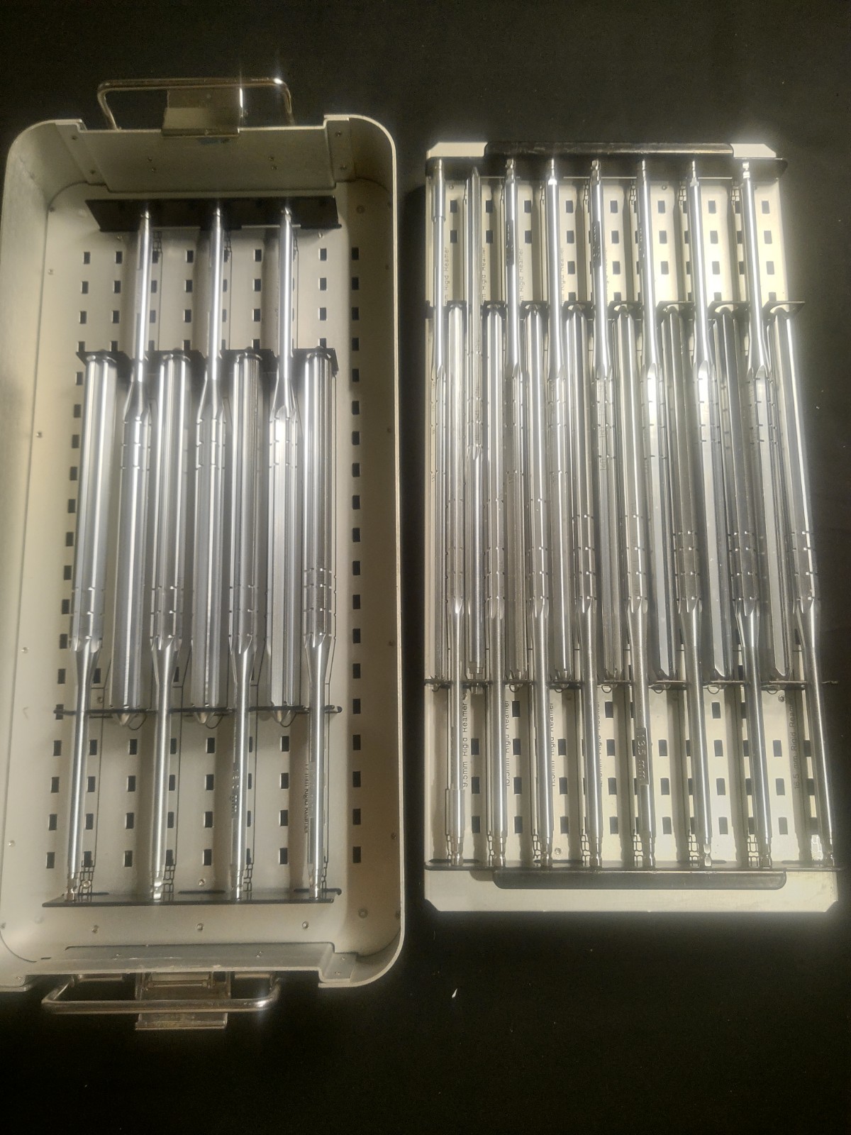S&N Echelon Rigid Reamer Set Tray 7136-6002 Hip System Used *READ DESCRIPTION*