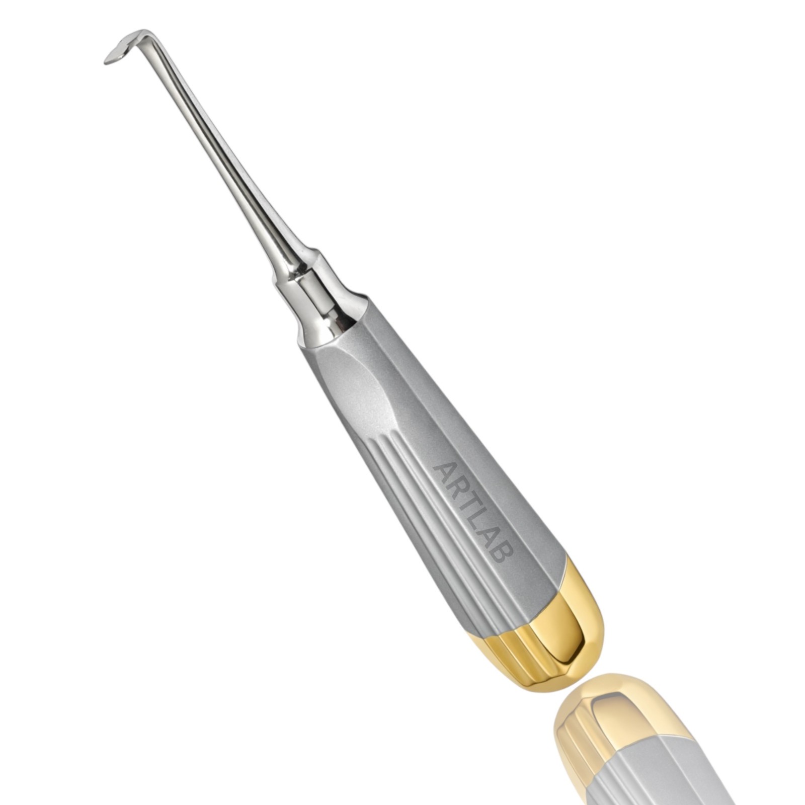 2PC GERMAN CROWN REMOVER STR+CVD GOLD HANDLE DENTAL SURGICAL INSTRUMENT