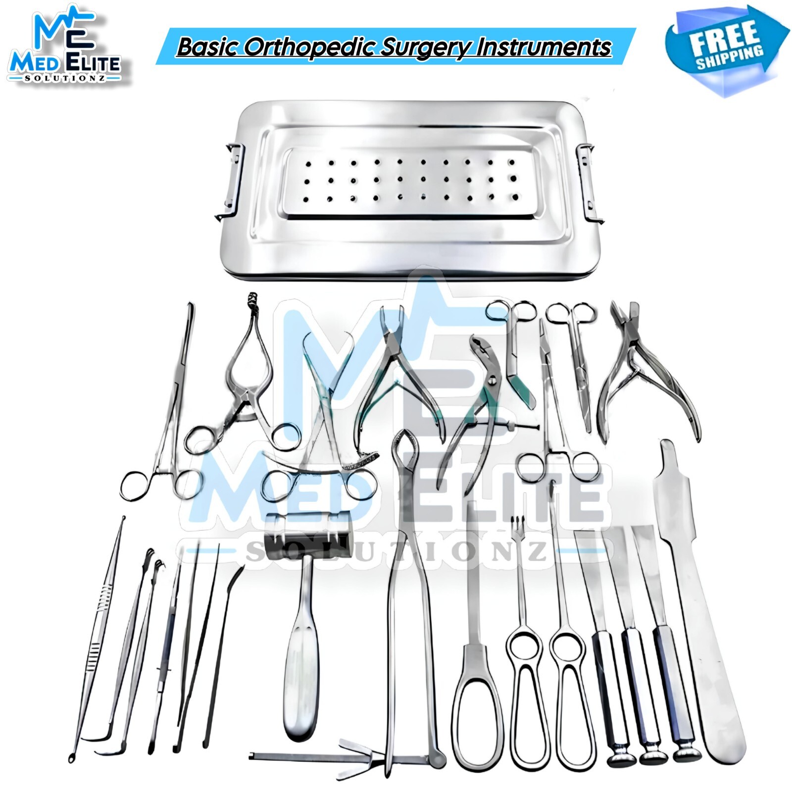 Basic Orthopedic Surgery 25 Pcs Set Surgical Orthopedic Instruments Kit