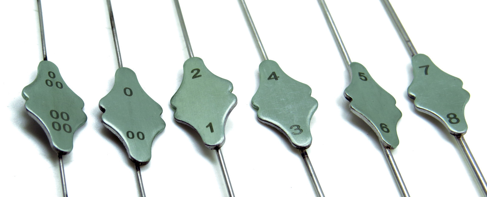 Bowman Lacrimal Probe 6″ Surgical ENT 0000-000, 00-0, 1-2, 3-4, 5-6,7-8 Set of 6