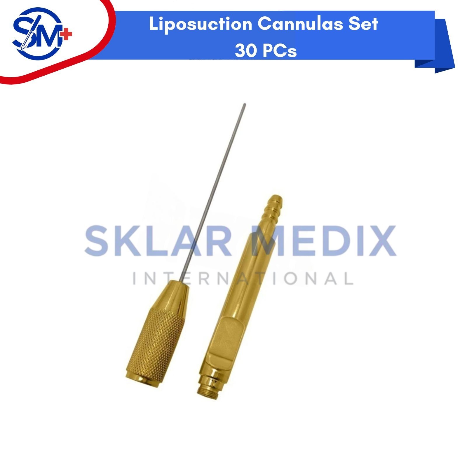 Liposuction Cannulas Set with Handle 30 Pcs , Cosmetic Surgery , Premium Quality