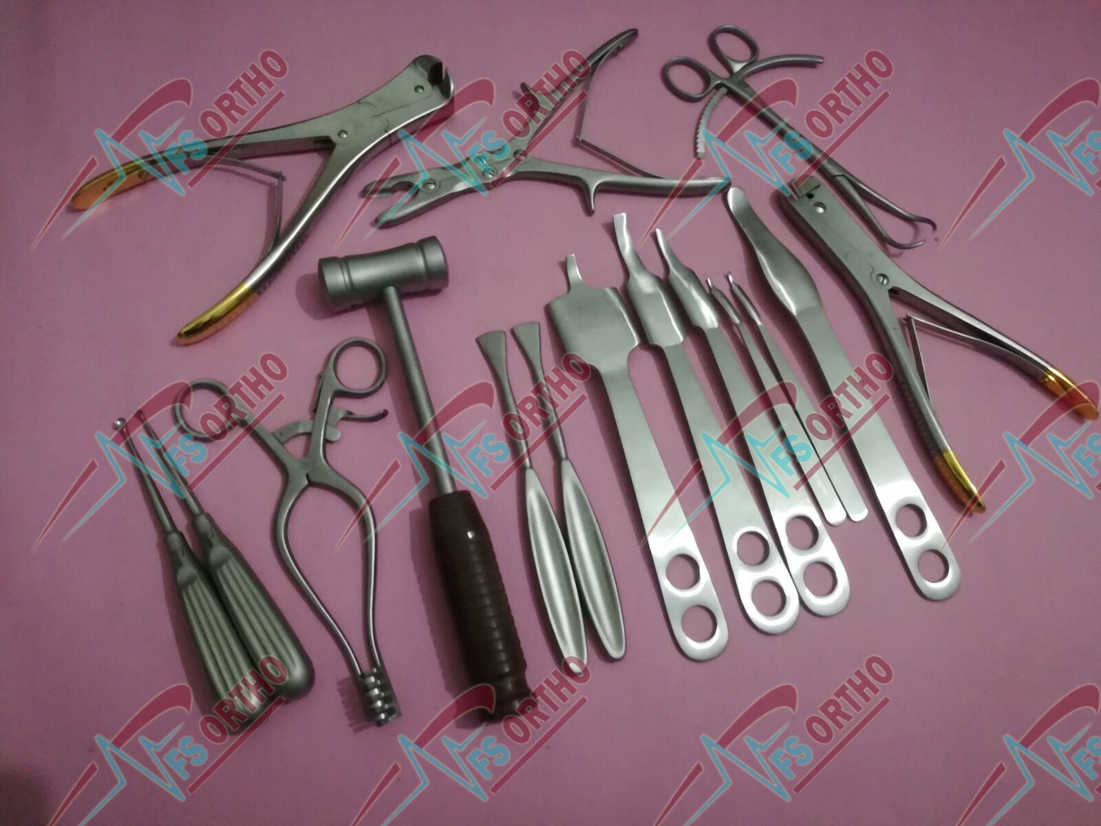 Basic Orthopedic Surgery Set of 16 Pcs Surgical Spine Orthopedic Instruments