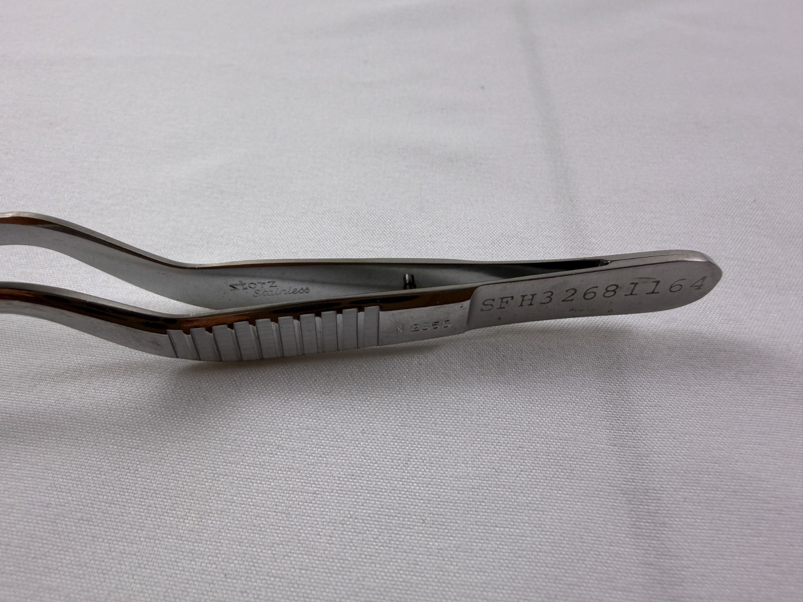 Storz N2856 Lucae Nasal Dressing Forceps 2mm X 17mm Tips