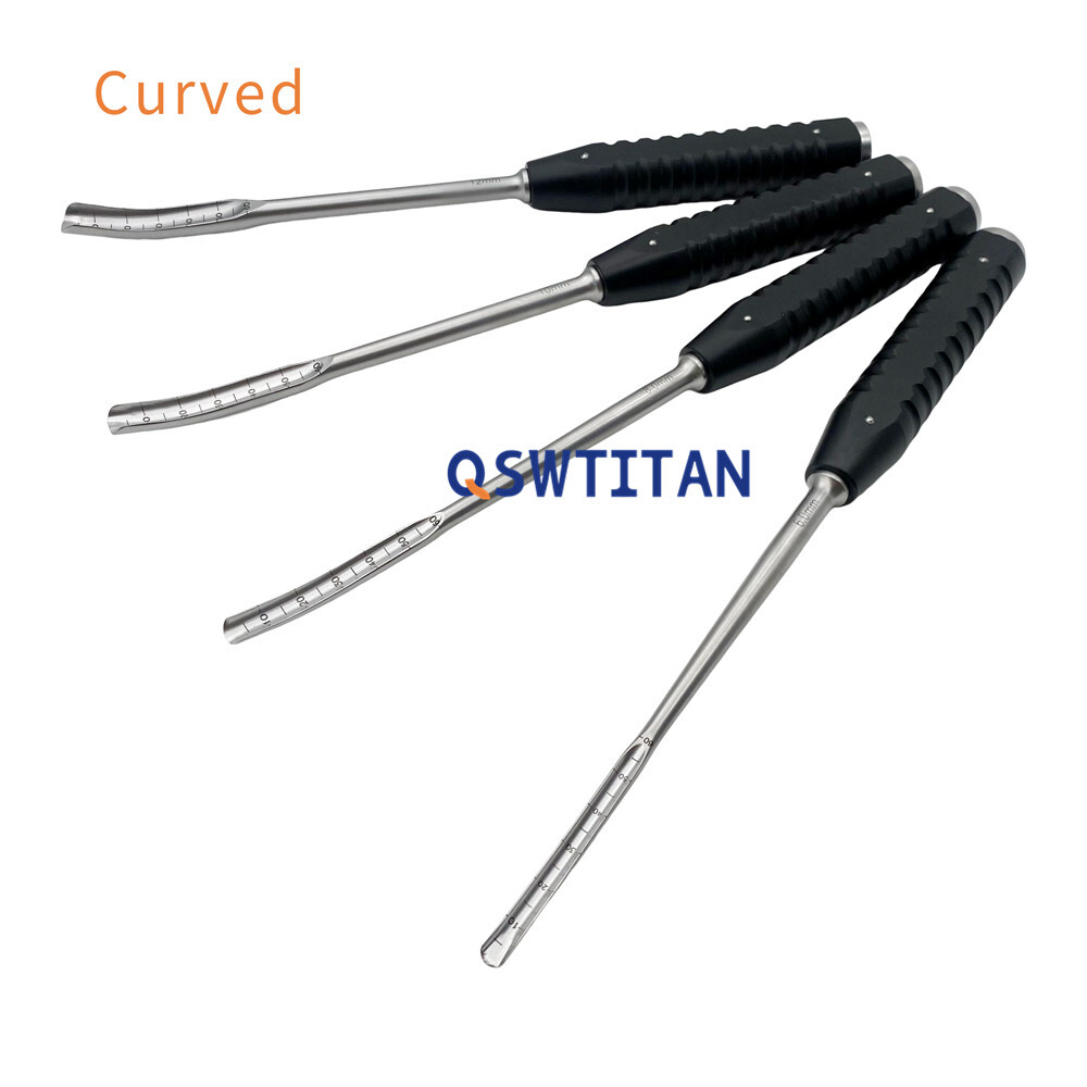 Orthopedic Instrument Osteotome Bone Chisels 6mm-12mm Straight Curved