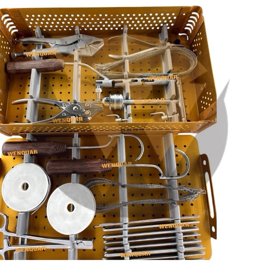 K Wire Instrument Set with Aluminium Box (101 Pcs)