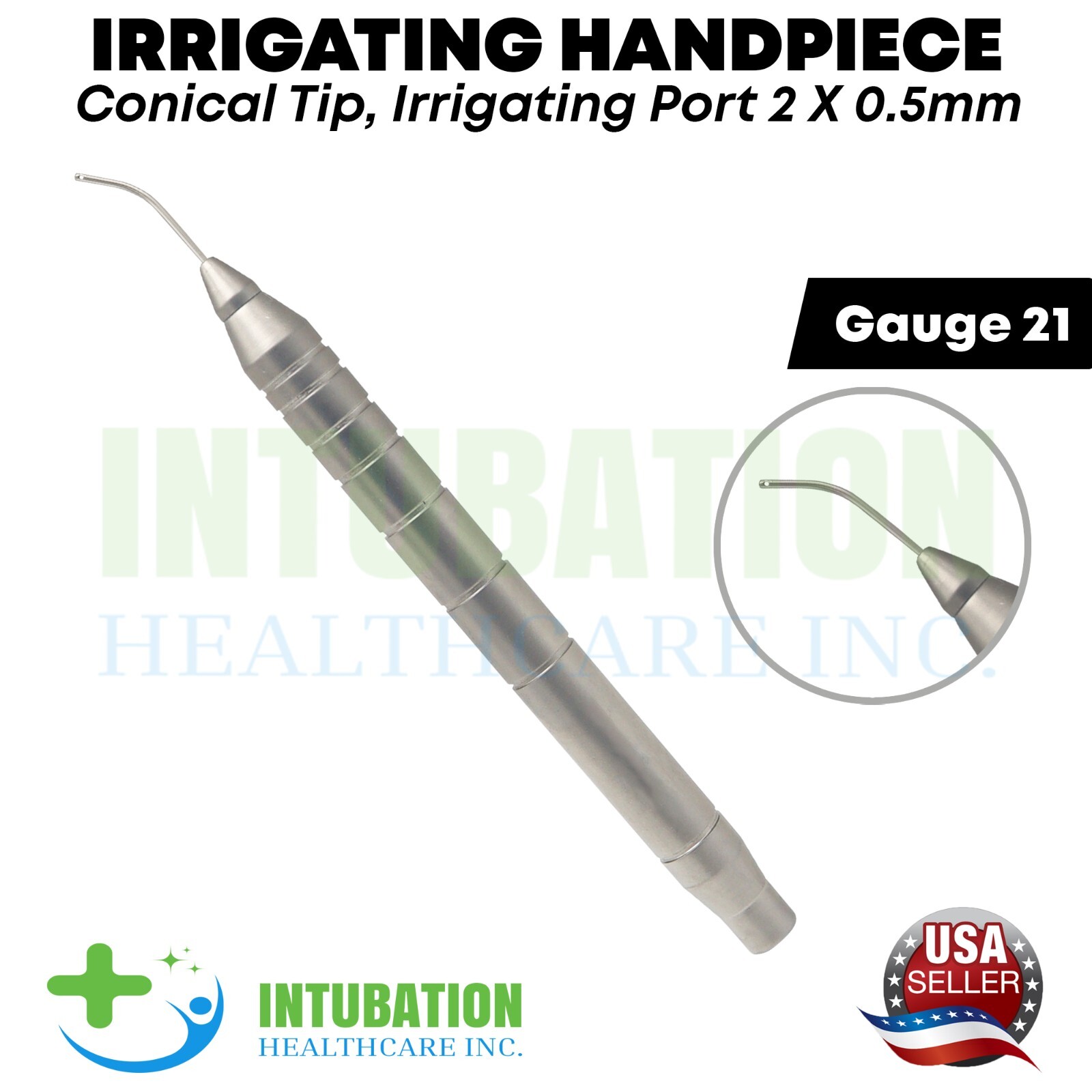 Irrigating Handpiece Conical 2x 0.5mm Aspirator Tip Ophthalmic Eye Instruments