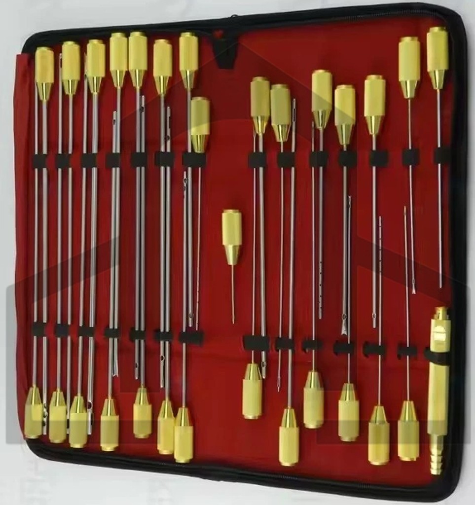 Liposuction Cannulas Set Plastic Surgery Instruments 30 Pcs
