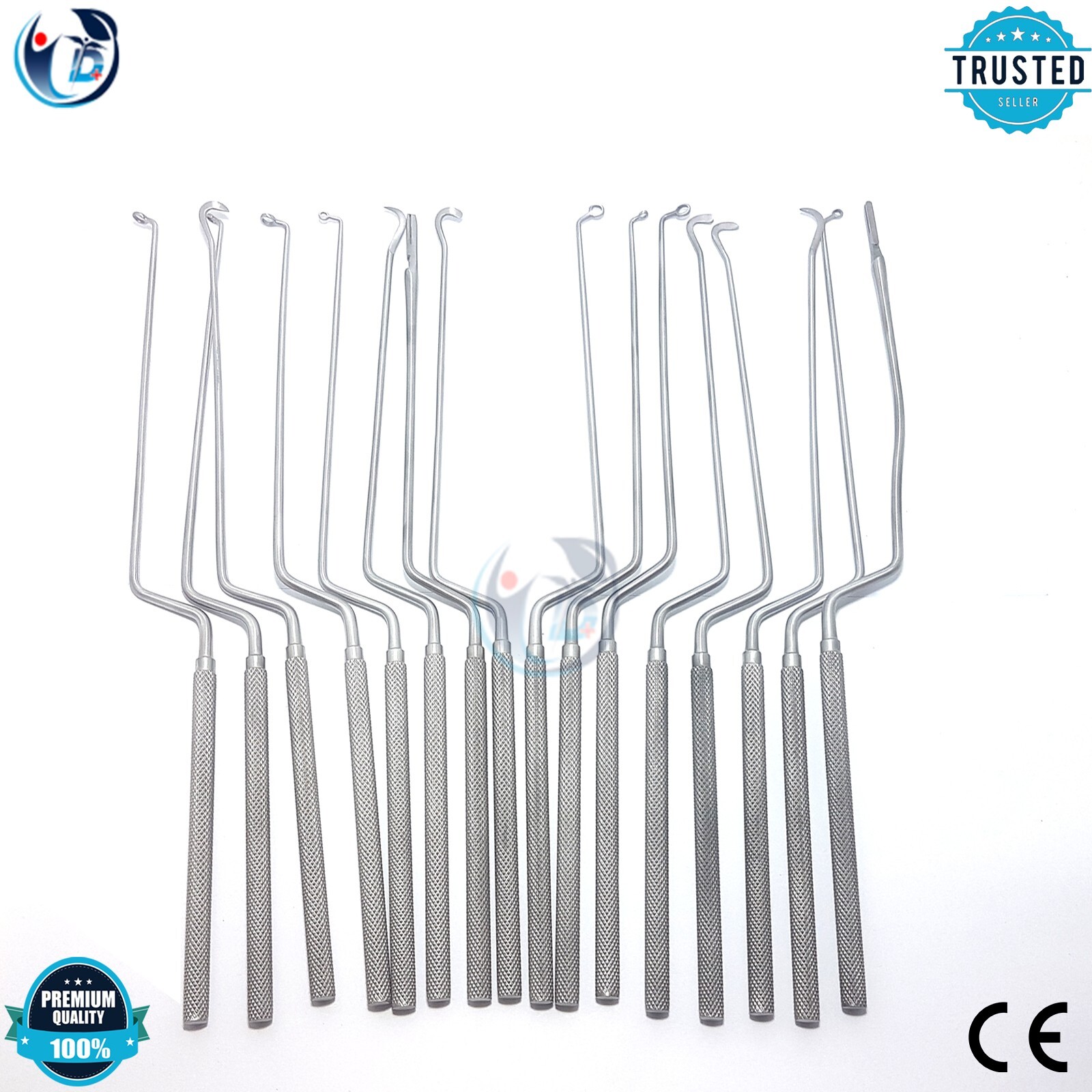 Hardy Pituitary Neuro Curettes Set Of 16 Surgical Instruments Transsphenoidal CE