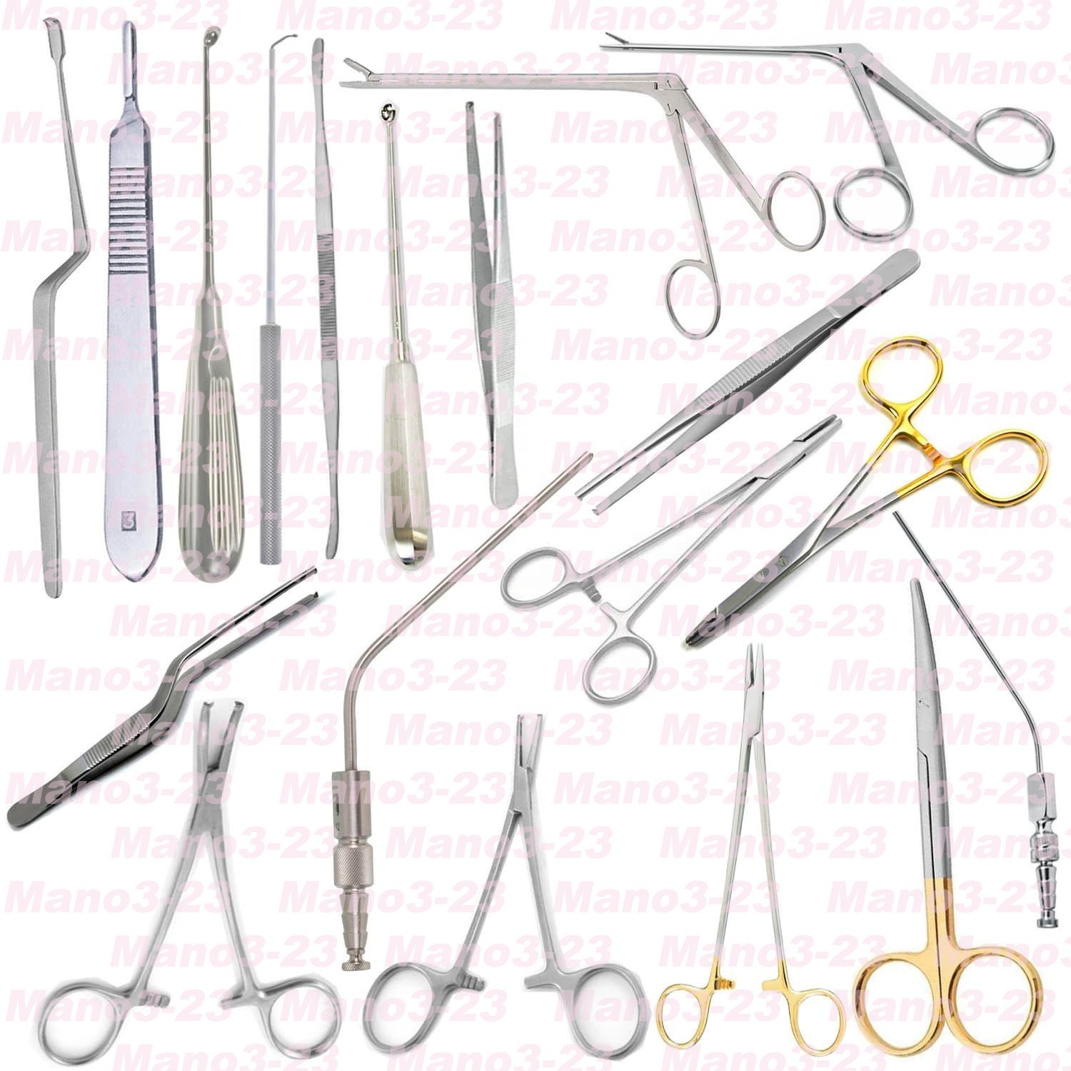 Spinal Surgery Instruments Set 19 Pcs Lumbar Spine Instruments