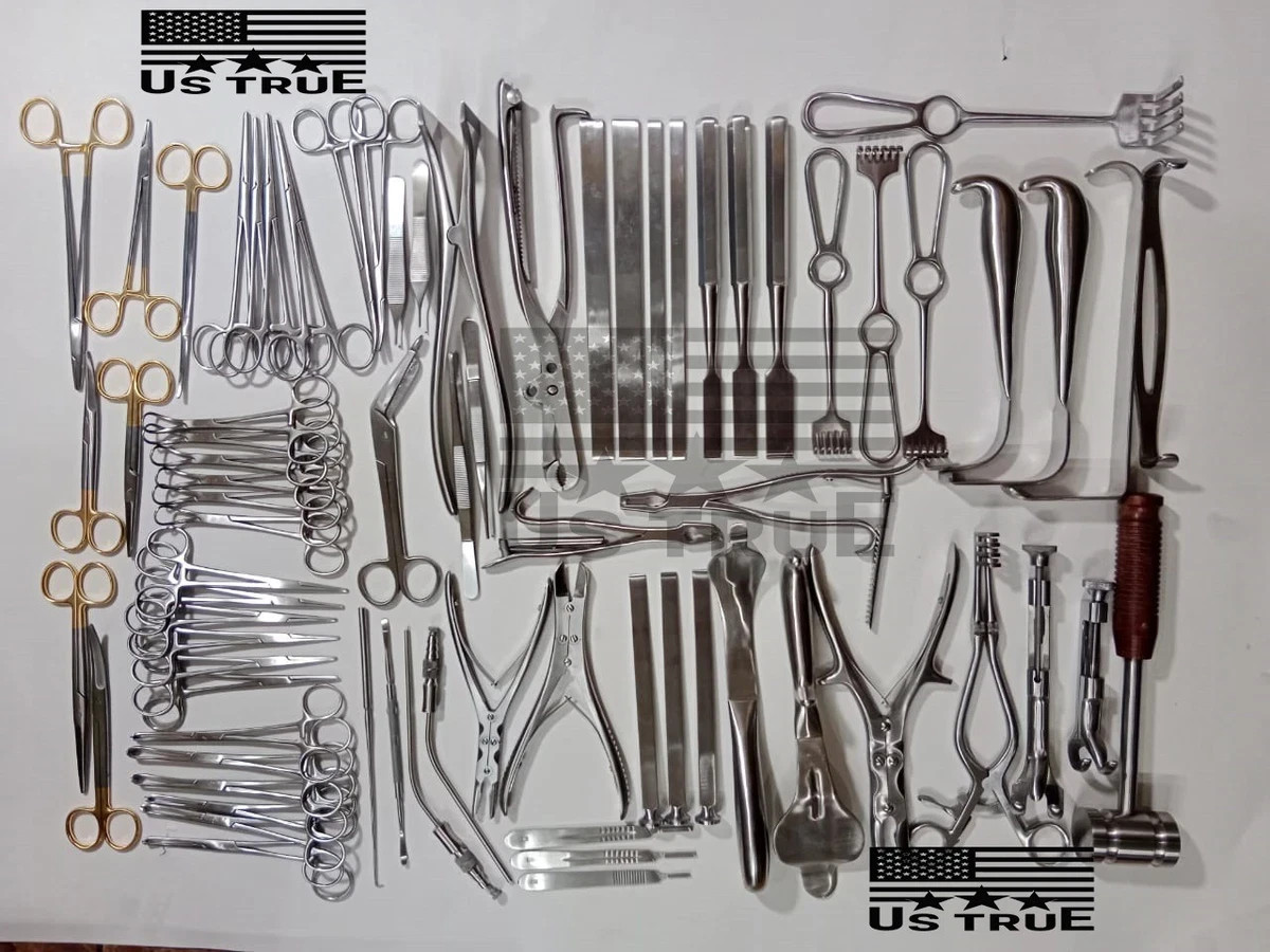 Basic Major Orthopedic Lot Of 74 Pcs Set Surgical Instruments