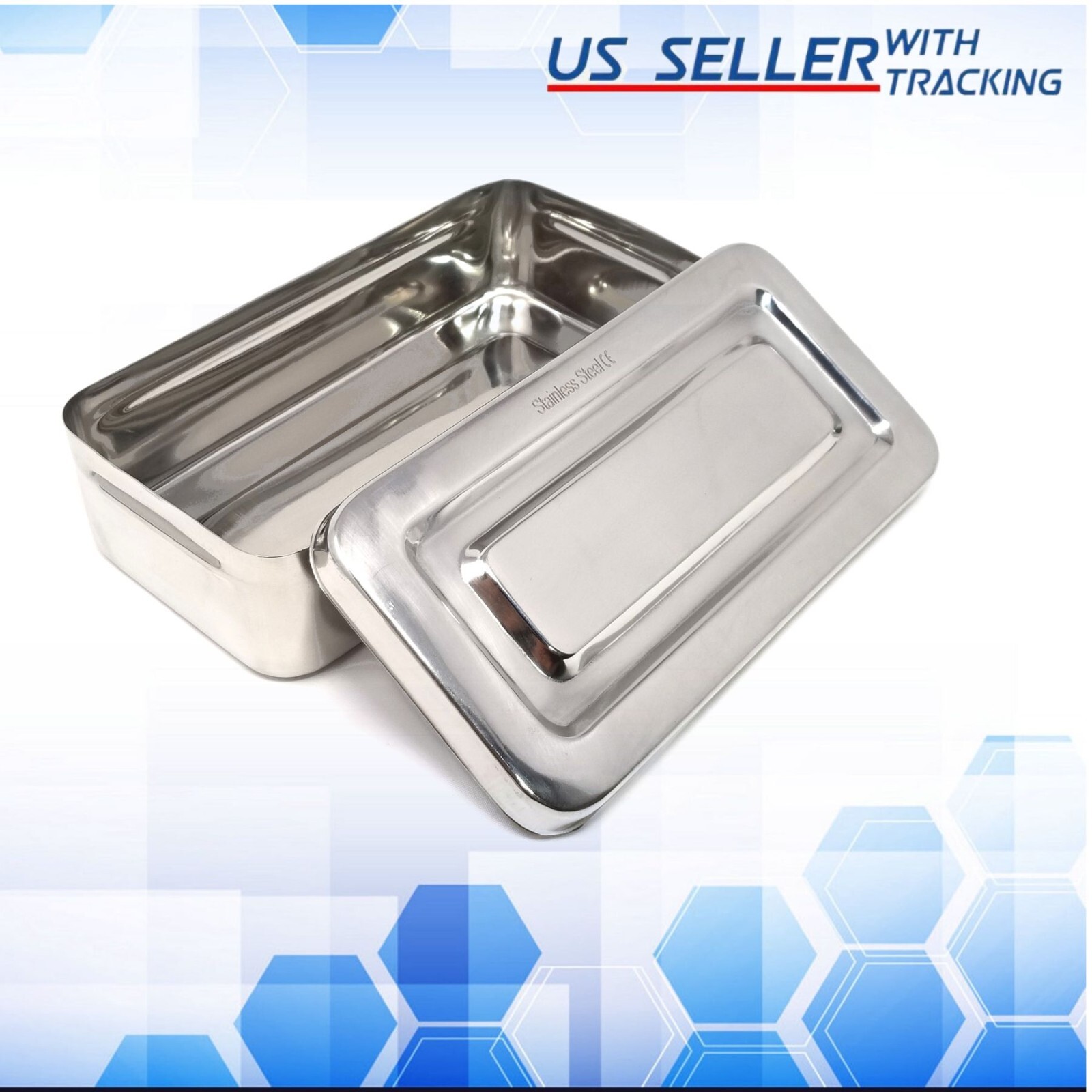 Instruments Storage Box Stainless Steel 8″x4″x2″ Surgical Dental Instruments NEW